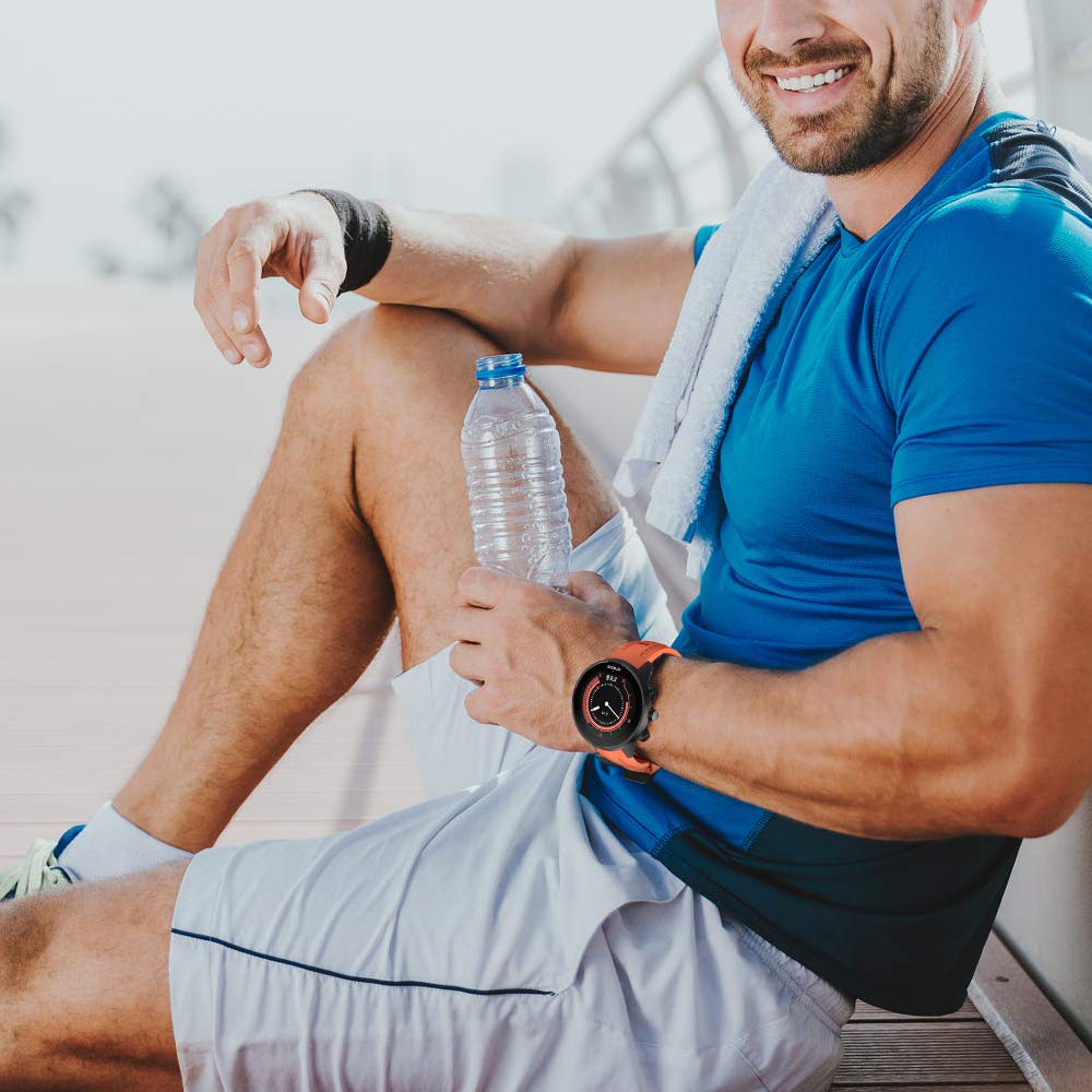 NOTOCITY Kompatybilny pasek do zegarka Suunto 9 z miękkiego silikonu do zegarka Suunto 9 GPS Baro