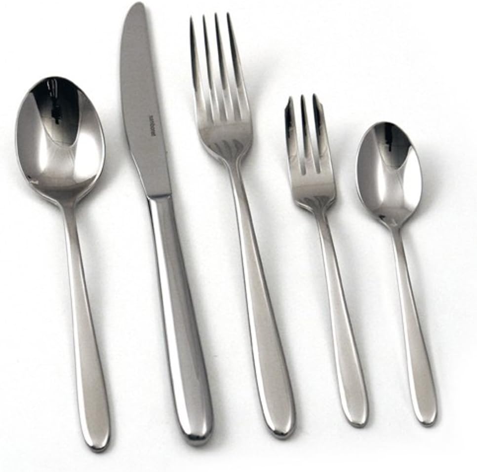 Sambonet Hannah 5-Piece Flatware Set - 18/10 Stainless Steel - Service for 1 - Dishwasher safe