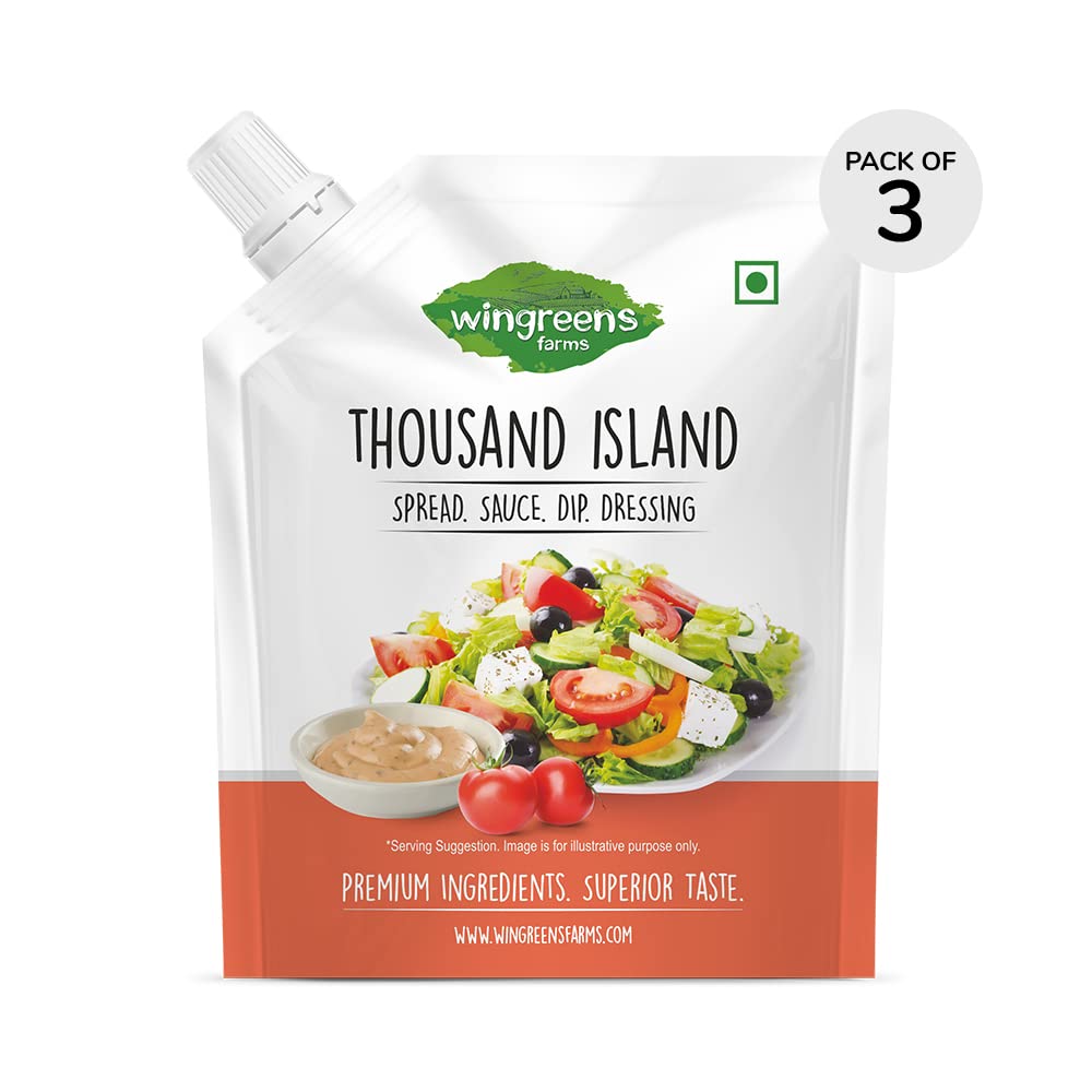 Wingreens Farms Thousand Island Salad Dressing-180g (Pack of 3) | Spread | Sauce | Dip | Dressing (B0BM9RQKT8) Amazon Price History, Amazon Price Tracker