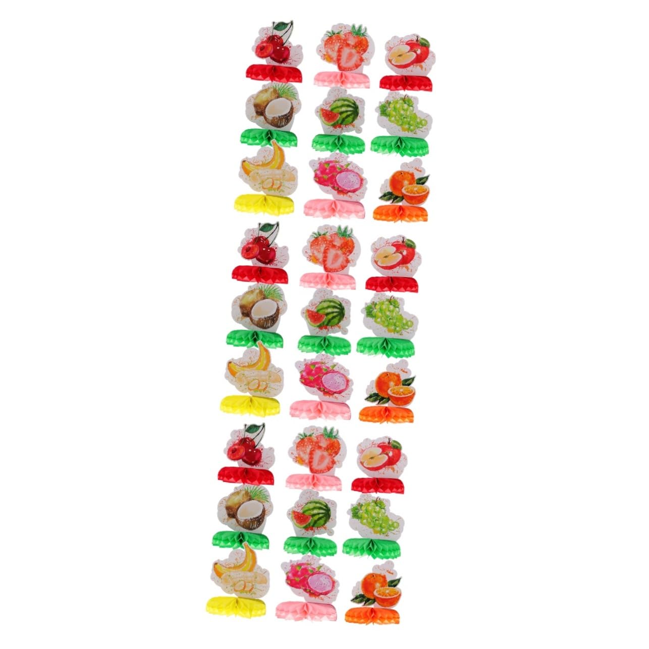 TOPBATHY 27 Stk Wabentisch Orangefarbene Wabenbälle Ananas-deko Für Zu Hause Ananas-dekorationen Orangefarbenes Partyzubehör Erdbeerwaben-mittelstücke Puppe Papier Sommer Ornamente