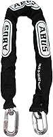 Vista 1 de ABUS Cadena de seguridad cuadrada de acero endurecido 6KS de 1/4 pulgadas de grosor para bicicletas, contenedores, remolques, cuatrimotos