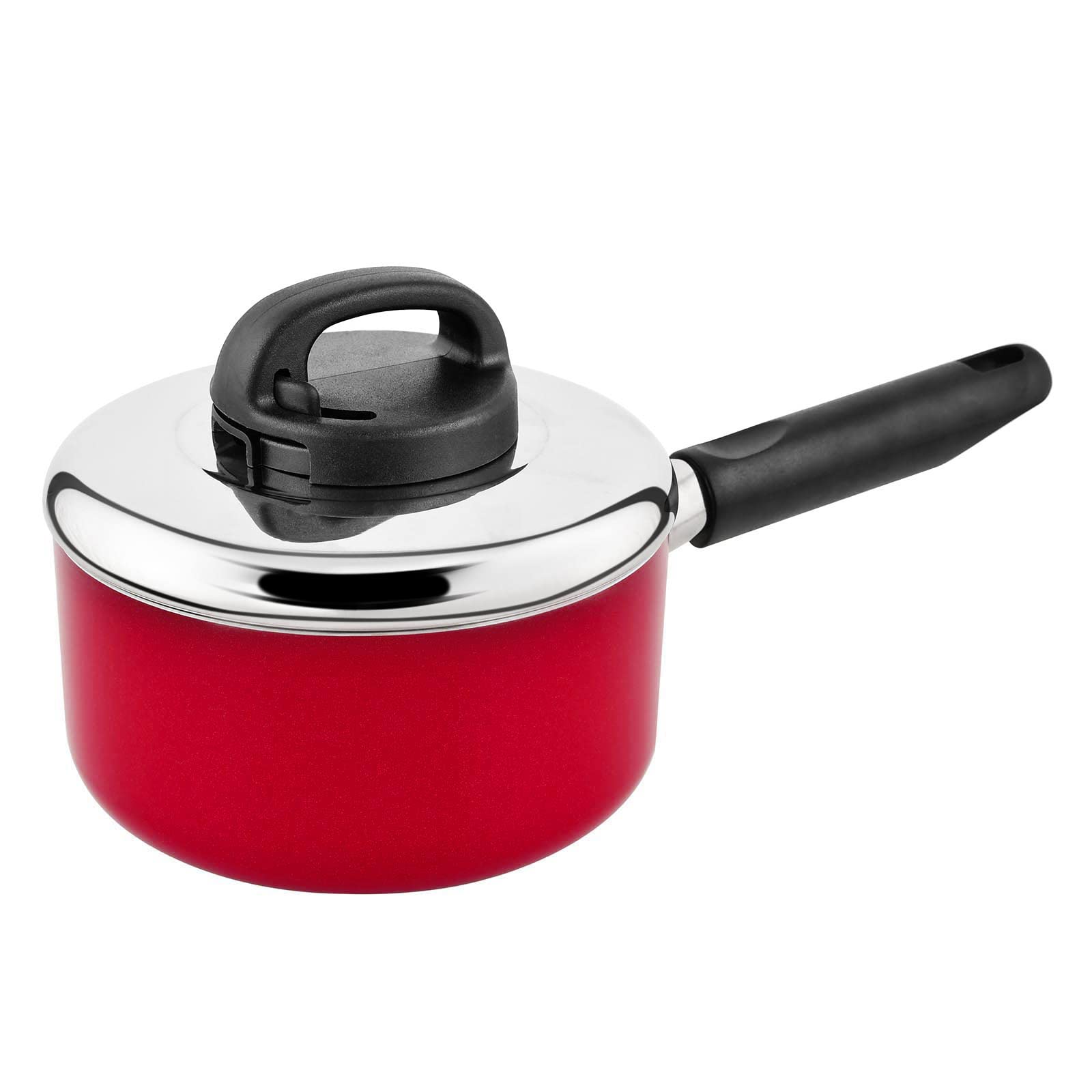 Prestige Classique Non-Stick Sauce Pan 20 cm | 3X Ultra Tough Frying Pan | Red - PR15908