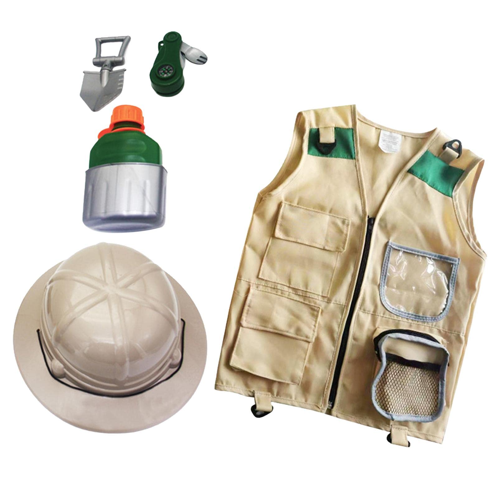 5er-Set Outdoor-Abenteuer-Kits, Lernspielzeug, Hinterhof-Kostüm, waschbar, Cargo-Weste, Stil A