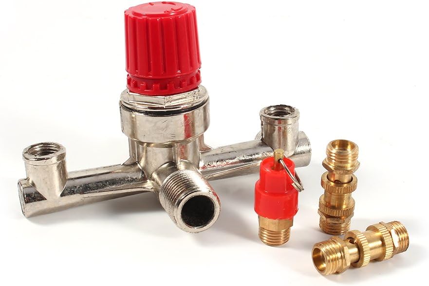 Buy Air Compressor Fittings Double Outlet Tube Alloy Air Compressor