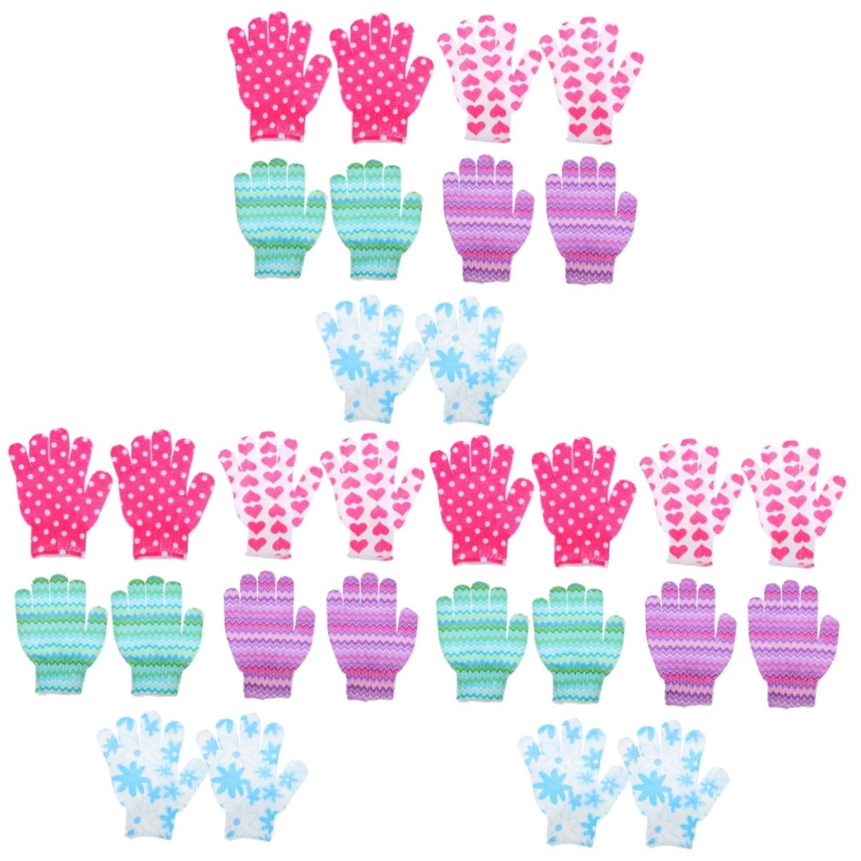 MAGICLULU 3er-set Peeling-badehandschuhe Duschhandschuhe für Jungen Wiederverwendbare Reinigungshandschuhe Bademassagehandschuh Tiefenreinigungs-peelinghandschuh für Die 10 Stück * 3