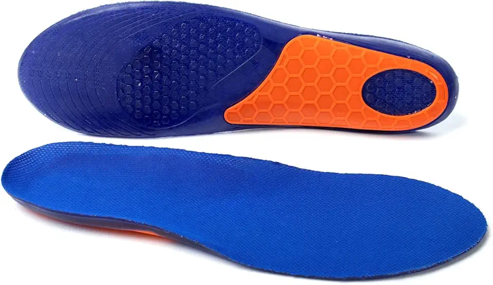 Palmilha de Gel Performance Muvin Produzida em Gel Termoplástico - Palmilha Ortopédica Previne Lesões com Absorção de Impacto e Amortecimento - Tamanho 36 ao 43 - Corrida Futebol Práticas Esportivas