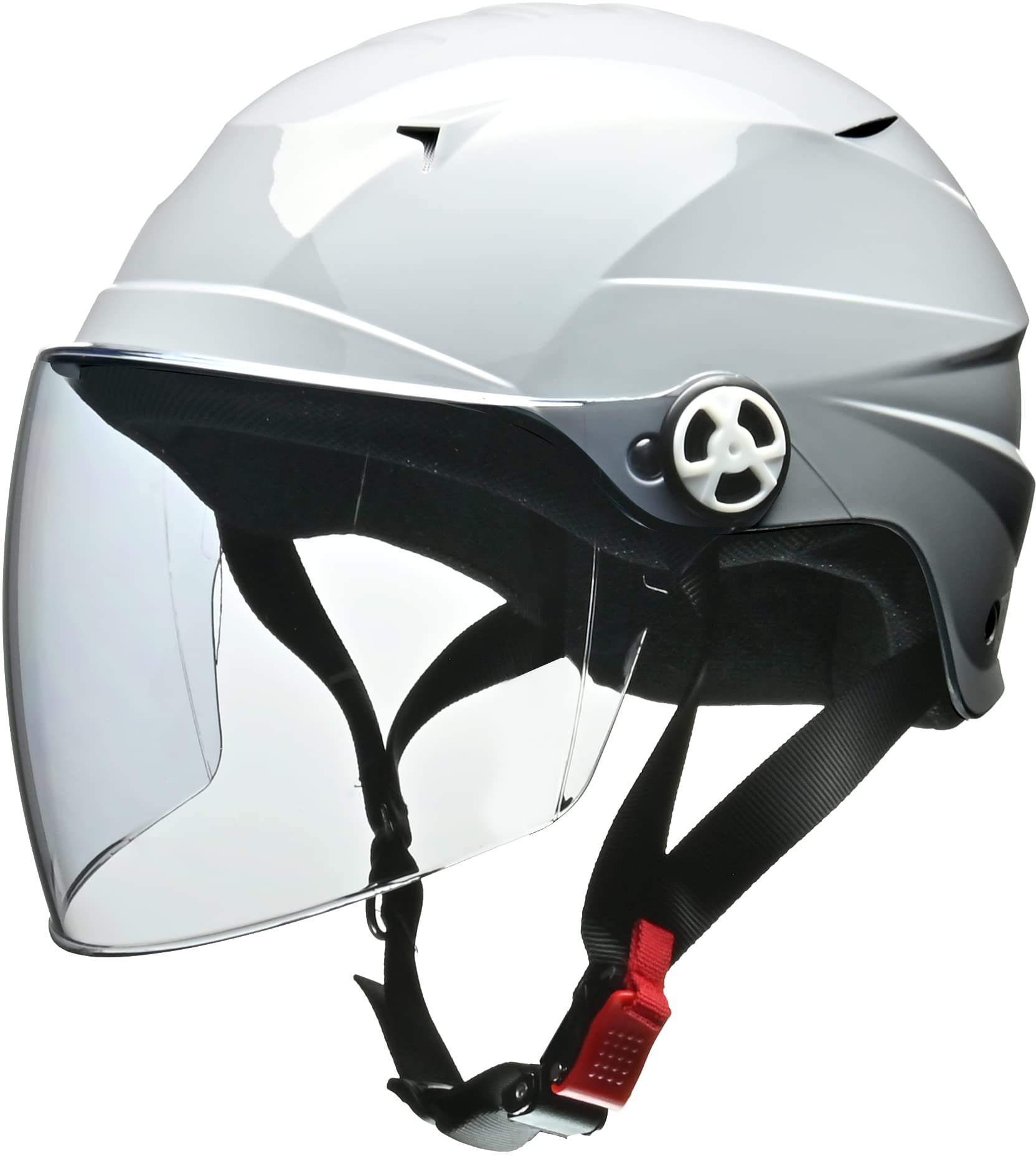 Amazon | リード工業(LEAD) バイクヘルメット ハーフ シールド付 RE-41