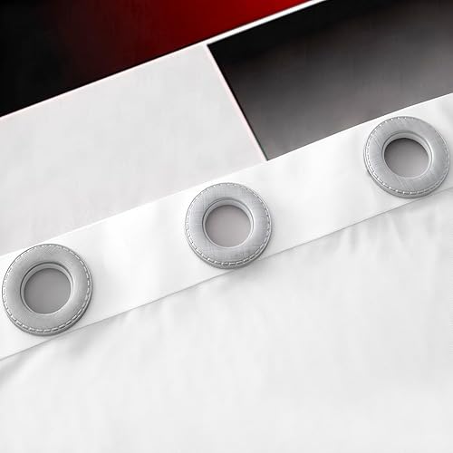 Miniatura 6 de Feelyou Cortinas geométricas negras y rojas para dormitorio, niños, representación 3D, arte abstracto, cortinas opacas rectangulares geométricas