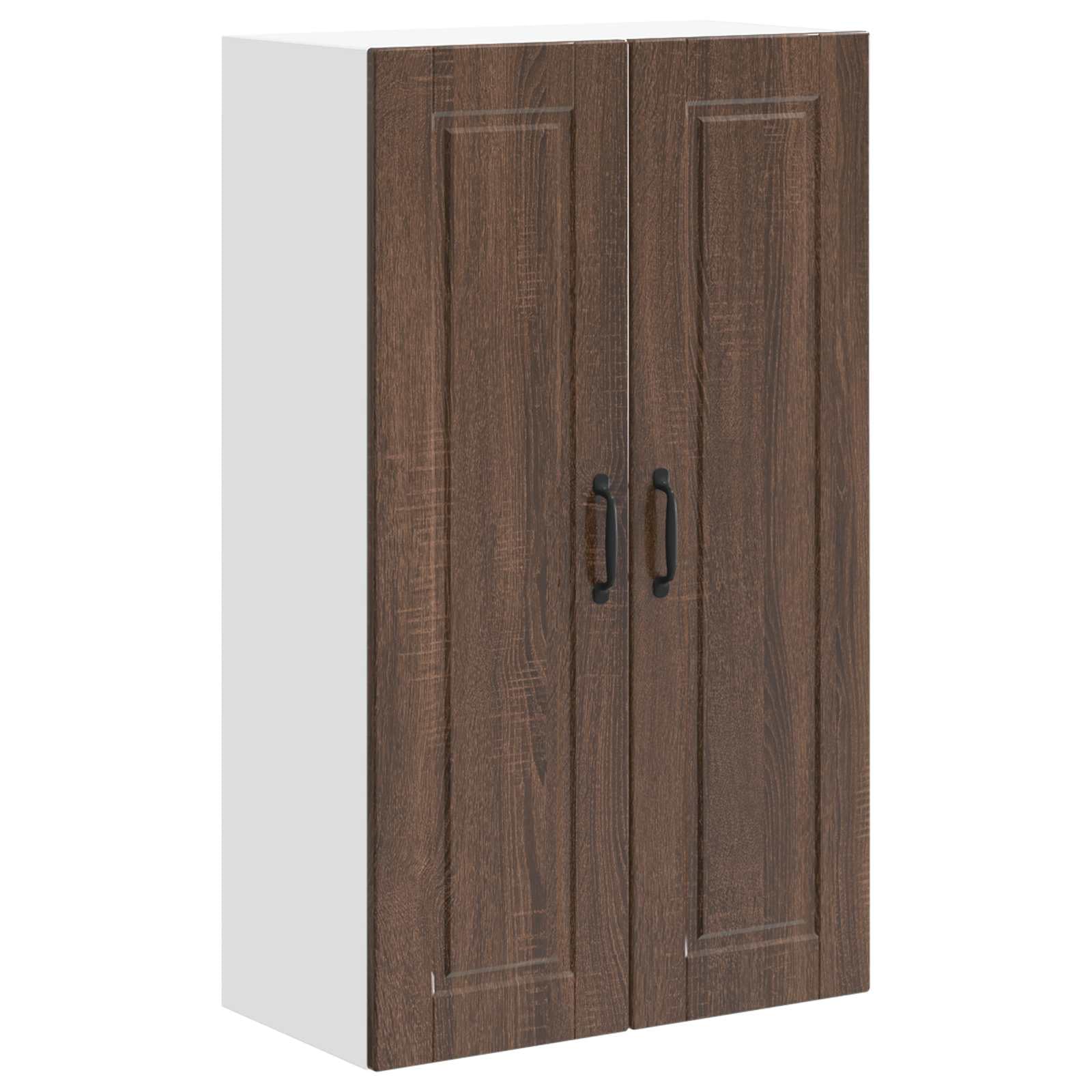 Armadio da parete Porto, 60 x 31 x 100 cm, in legno marrone effetto rovere