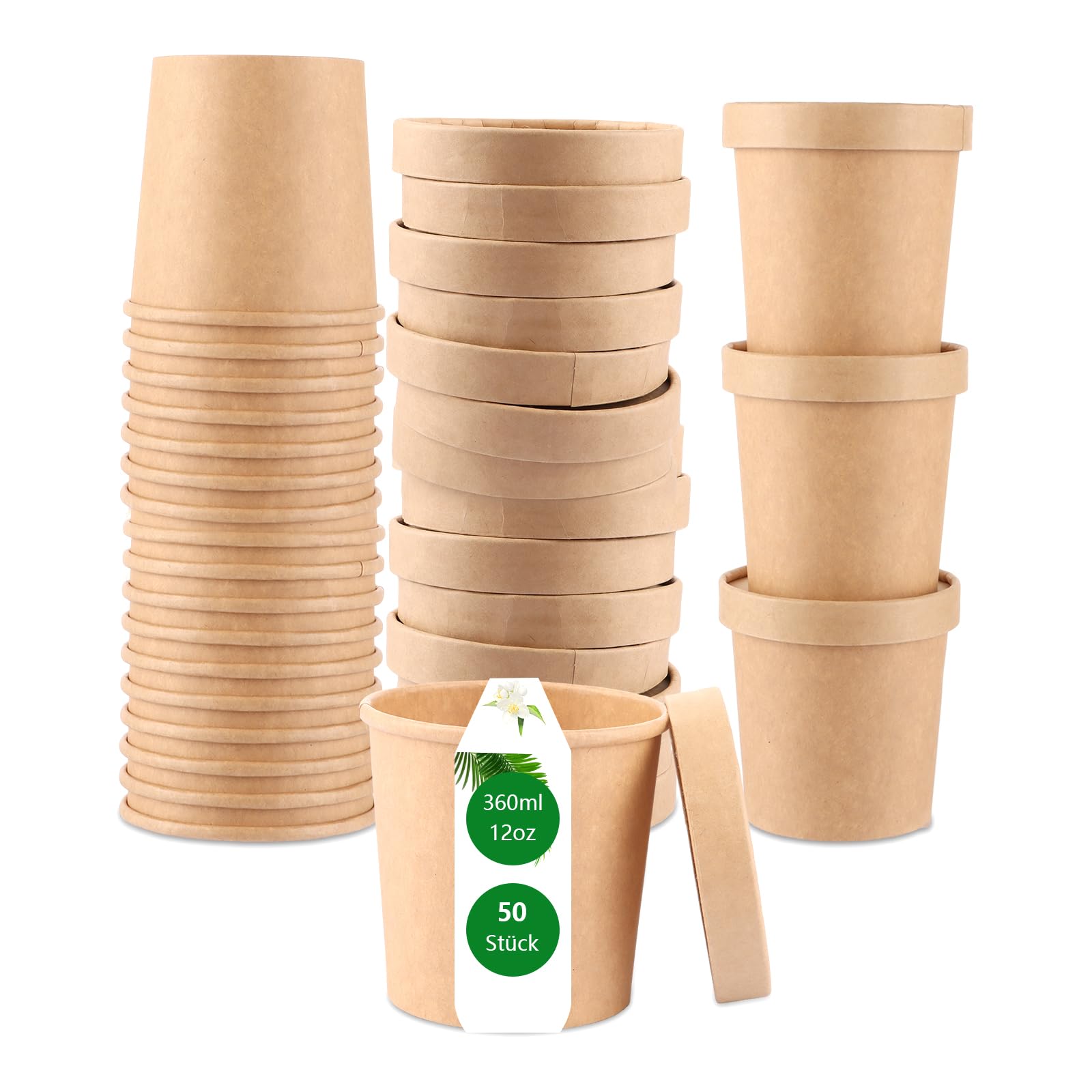 Kartonnen bekers (gecoat) 150 ml, wit