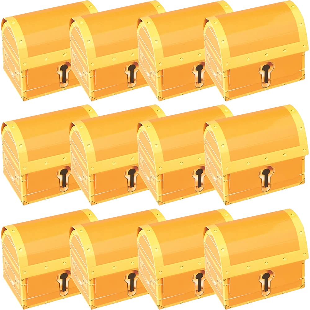 ArtCreativity Paper Treasure Chests for Kids, Set of 12, Sturdy