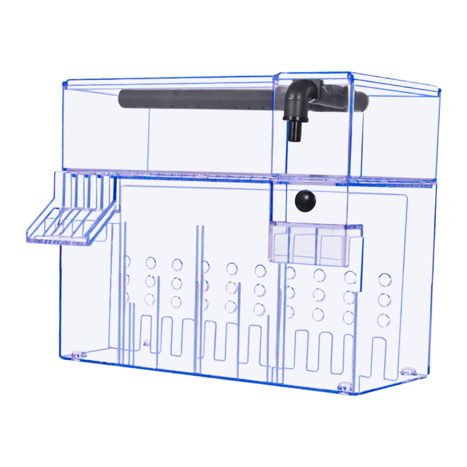 Caja para Peces, Doble para Accesorios de Acuario, Caja Colgante con Tapa para Terrarios de Tortugas para Uso Doméstico, 26 Cm X 13.5 Cm X