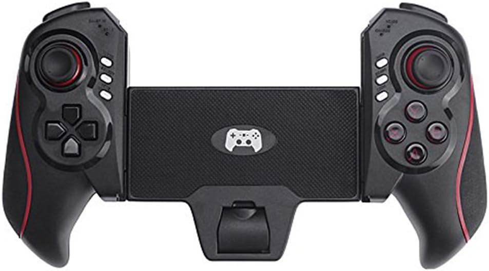 High-tech STM01 Game Controller Unique Design Bluetooth Controller PC Gamepad for iPhone/iPod/iPad/Android Phone/Tablet PC-Black+Red