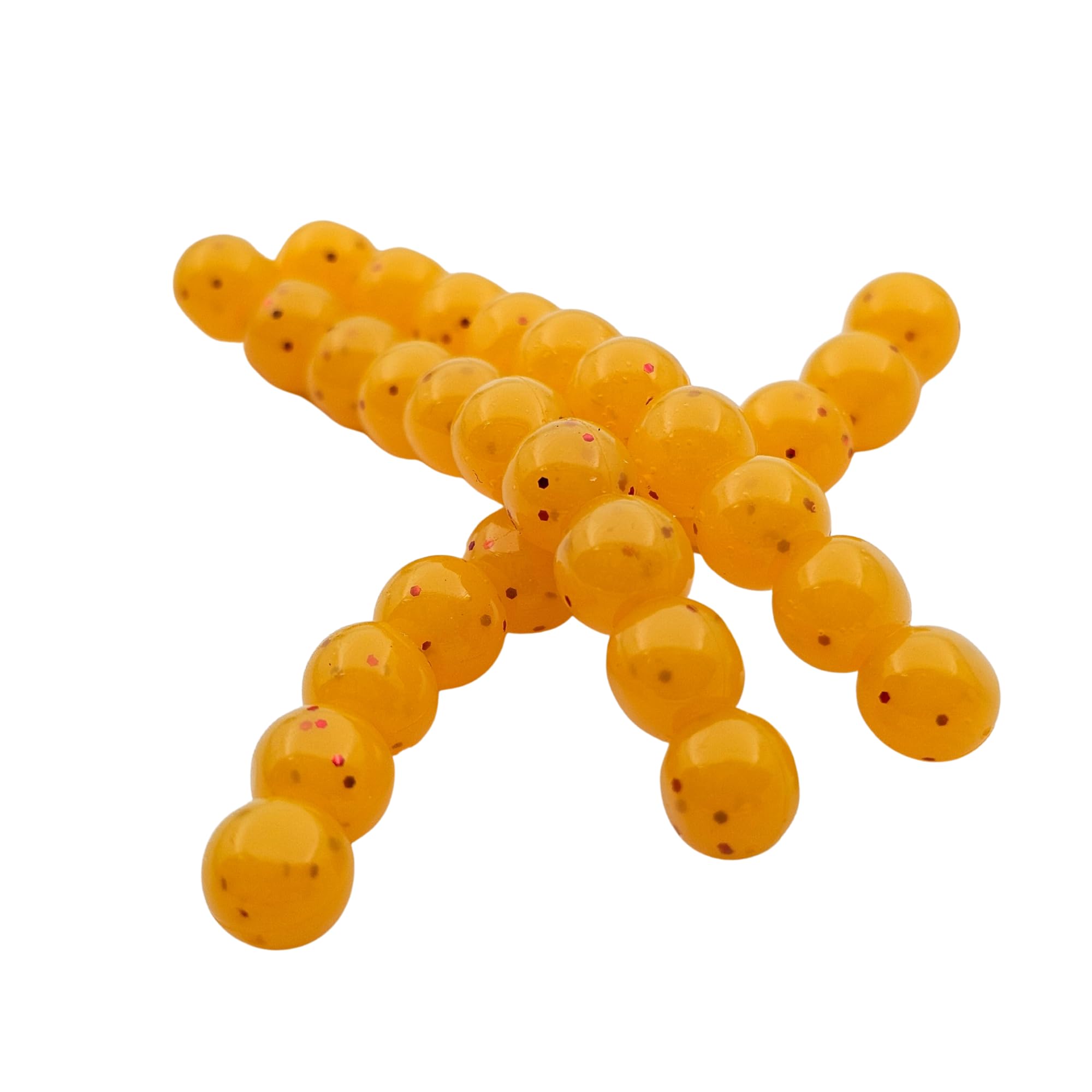 Fishing Scented Soft Plastic Beads Artificial Salmon Egg Bait Packs for Trout, Steelhead and Salmon (Spawn Roe Fishing Tackle)