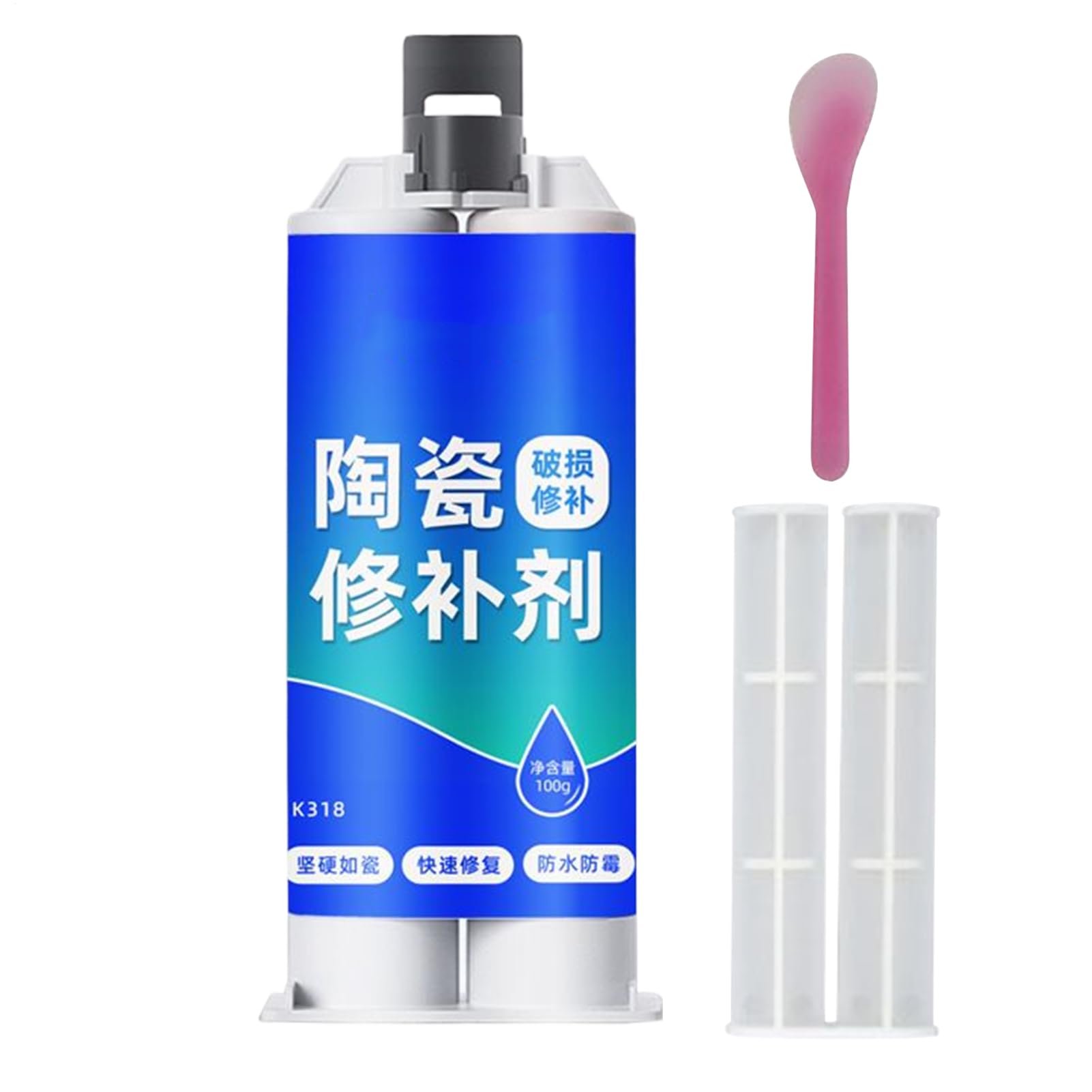 Ceramic Tile Repair Paste | Floor Ceramic Tile Filler Hole Repair Kit,Strong Adhesion Waterproof Kitchen Marble Floor Adhesive for Cracks Pits Chips Hollow Holes