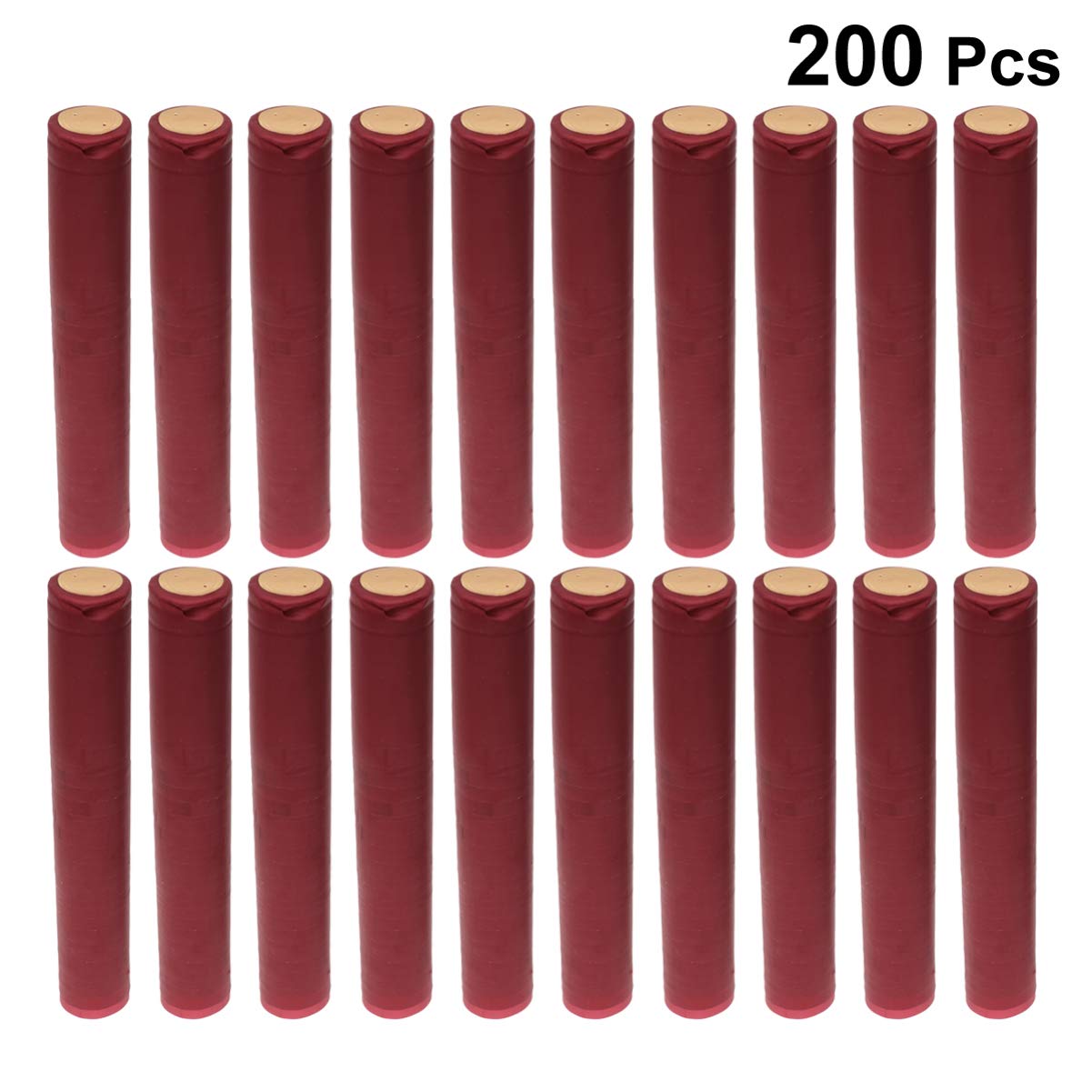 DOITOOL 200pcs heat cap pvc shrink capsules wine bottle commercial shrink wrapper rum runners for cruise bottle capsules shrink caps potassium sorbate pvc wine caps heat shrink Accessories