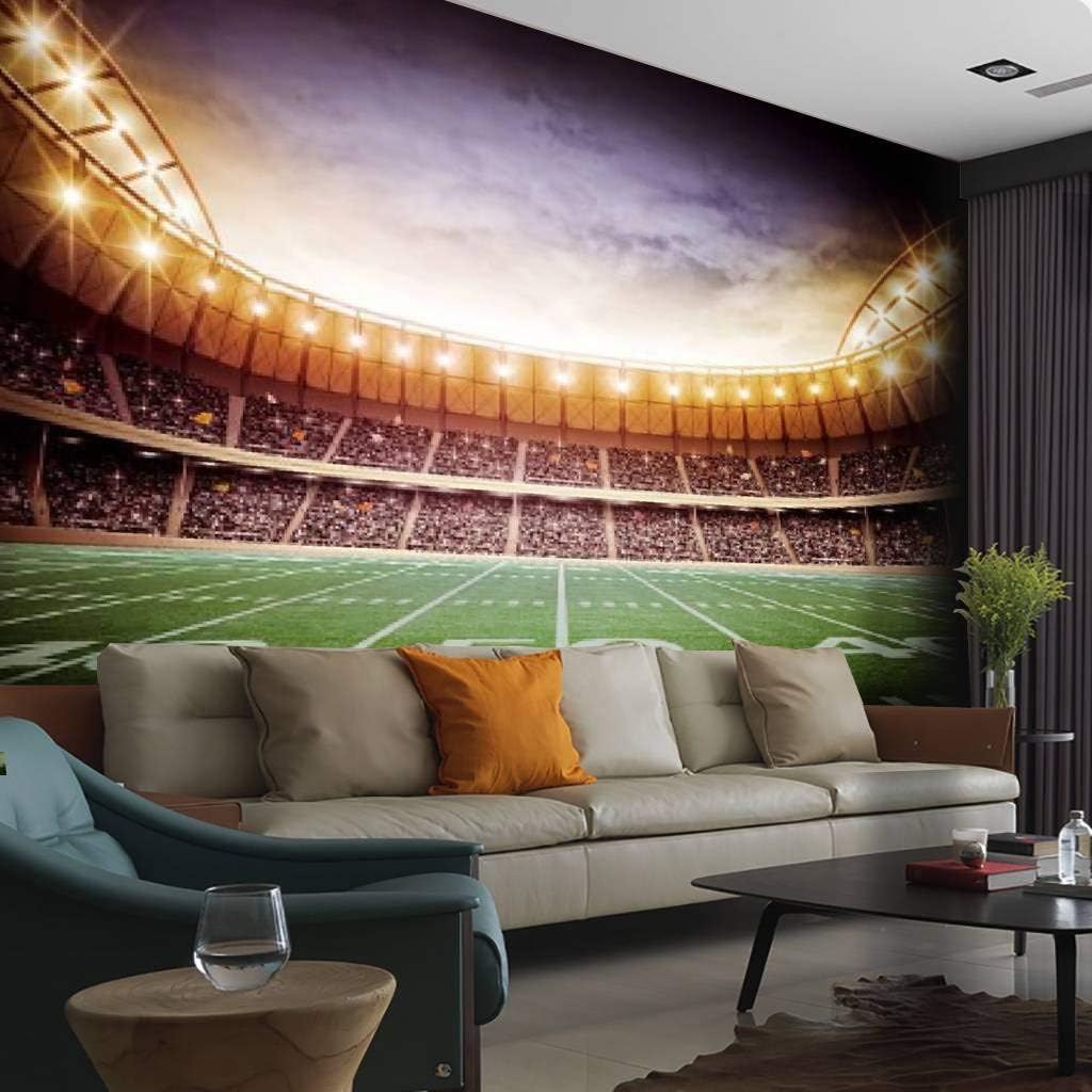 Light of American Soccer Stadium Canvas Print Wallpaper Mural Self Adhesive Peel & Stick Wall Decal Wall Poster Sticker for Living Room