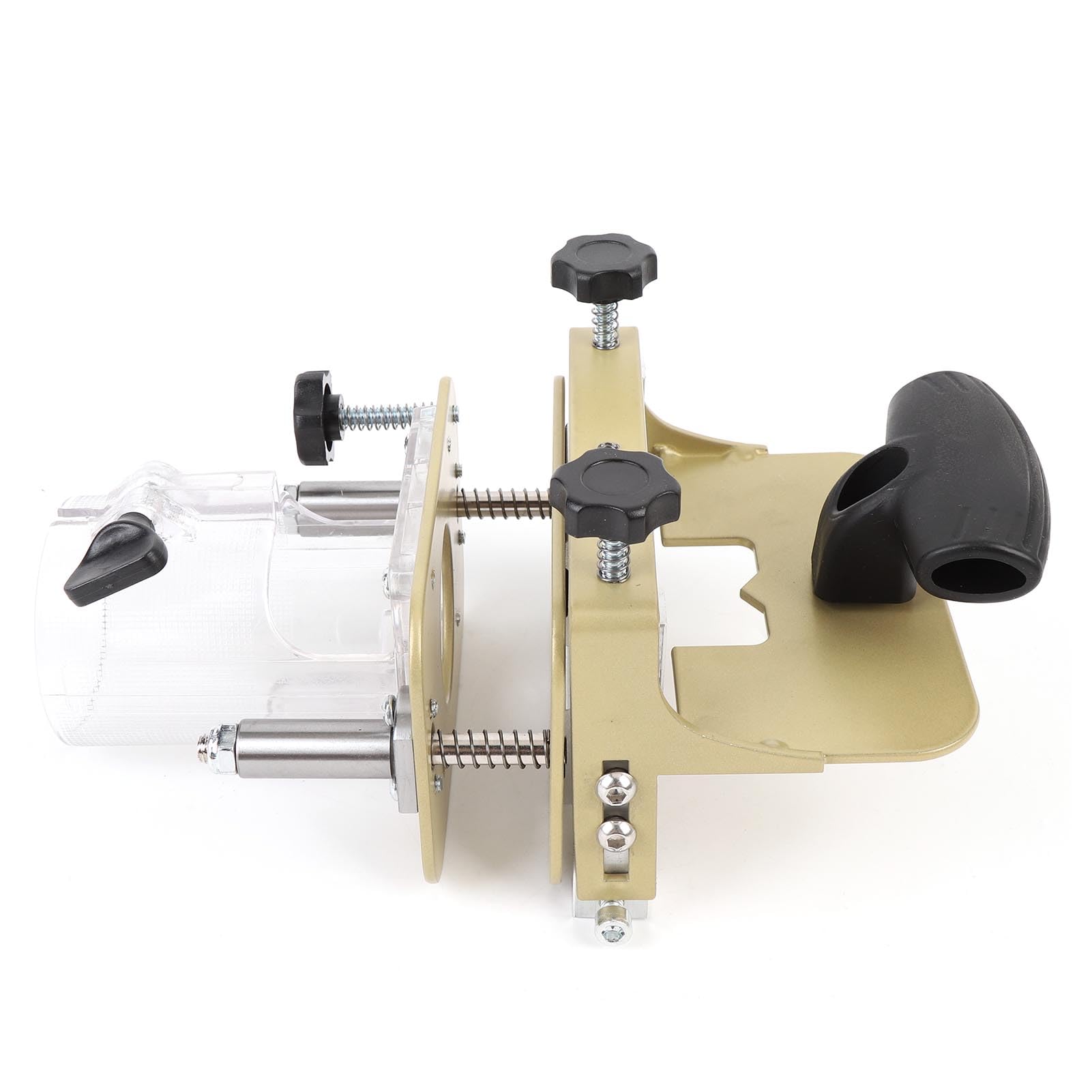 Localizzatore di Scanalature per Fresatrice per Legno, Staffa di Fissaggio 2 in 1 per Taglierina, Staffa per Scanalature in Lega di Alluminio Ad Alte Prestazioni per la Rifinitura dei Bordi