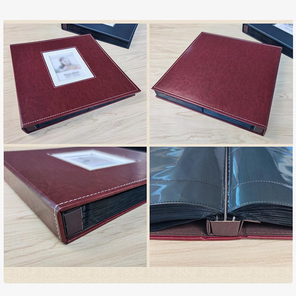Fotoalbum, DIY, Hochzeit, Familie, Liebhaber, Reise, Erinnerung, Zwischenblatt, Schraubbindung, Organisationshalter, Heimdekoration, Buch, Rot