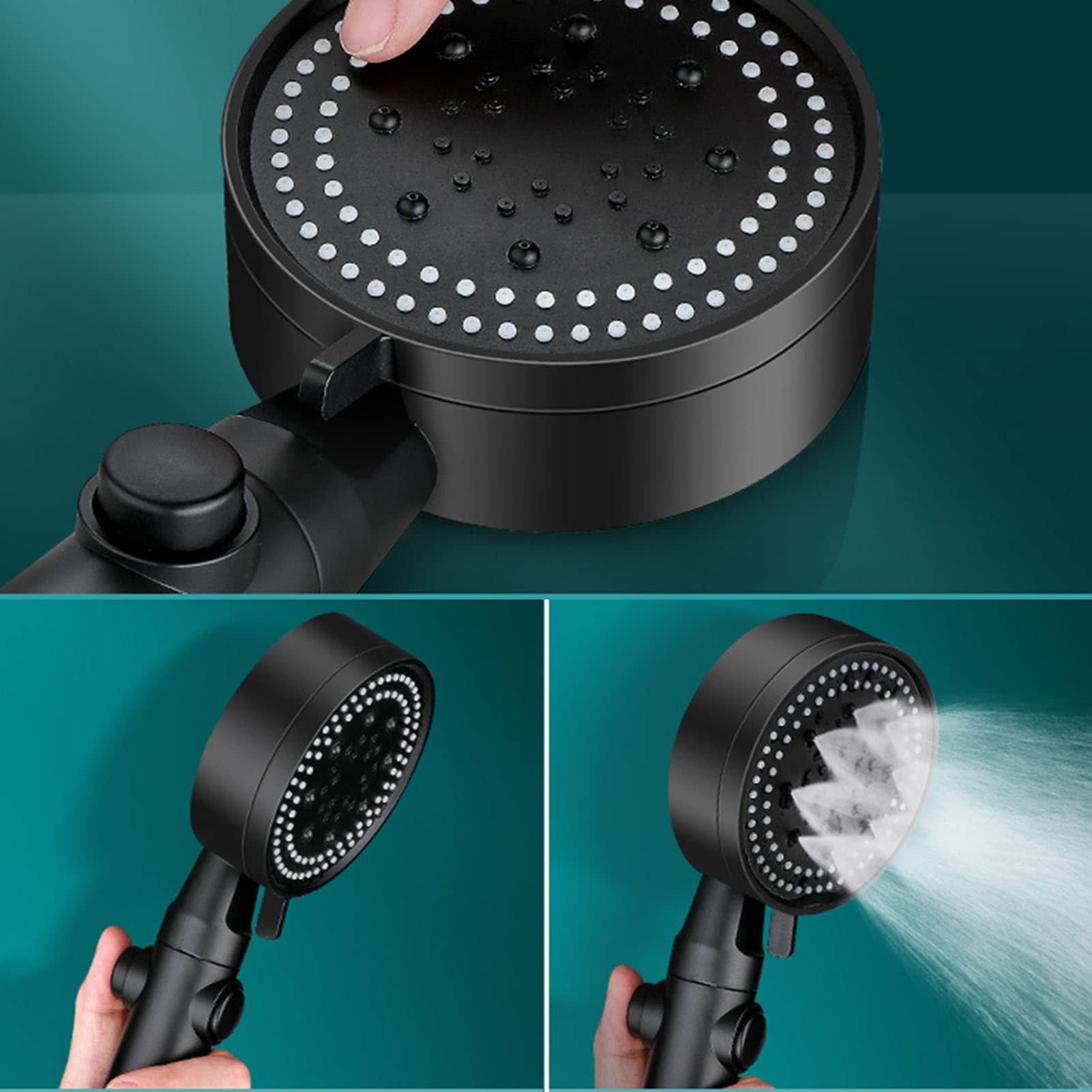 Sistema de ducha de 5 funciones con mezclador, moderno juego de grifo de bañera y ducha, lluvia y cabezal de ducha de mano para una experiencia de spa definitiva