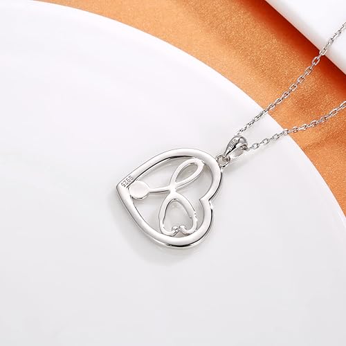Miniatura 4 de Collar de plata de ley 925 para enfermera, anillo y pulsera, estetoscopio, regalo para enfermera, graduación, médico, estudiante de medicina