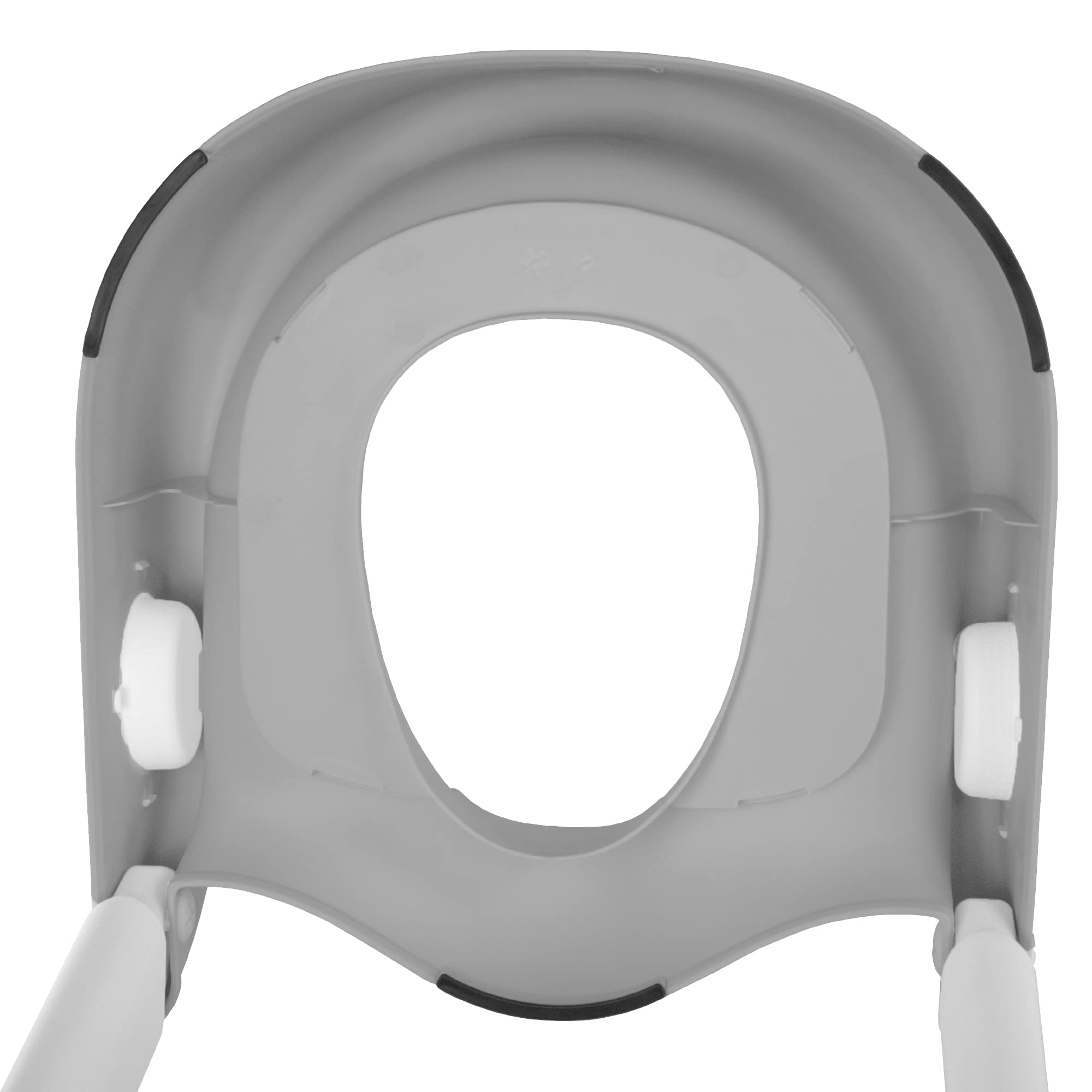 Mobiclinic® kids, Riduttore wc bambini, Modello lala, Vasino con scaletta, Marca europea, Antiscivolo, Regolabile, Pieghevole, Per da 1-8 anni, Grigio e bianco