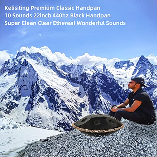 image for Kelisiting Handan 432HZ,10 Sounds 22 Inches D Minor Handpan Drum,Prrem