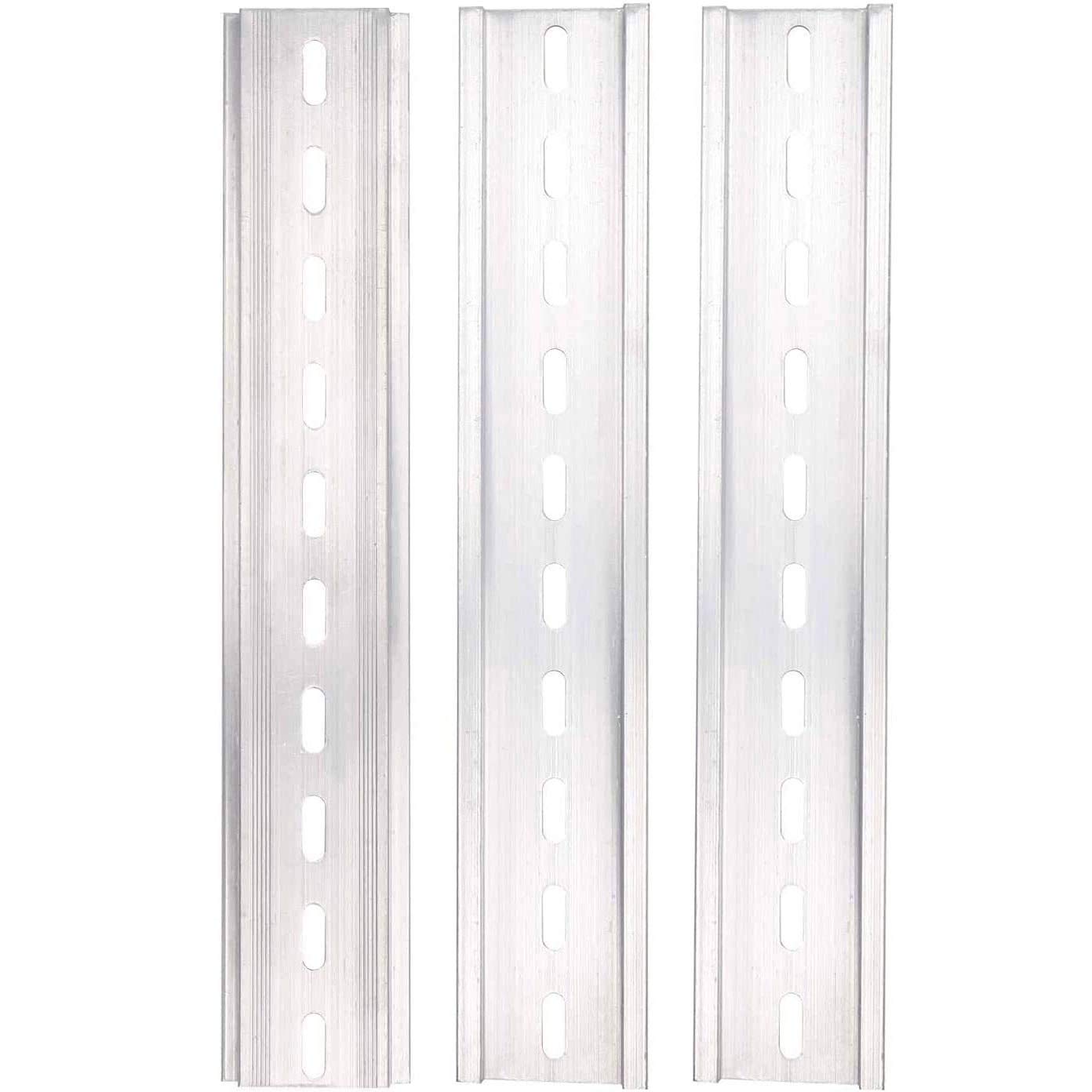 Rails DIN Aluminium Greluma - Lot 4 Pièces (2x20cm + 2x30cm) Pour Armoire Électrique