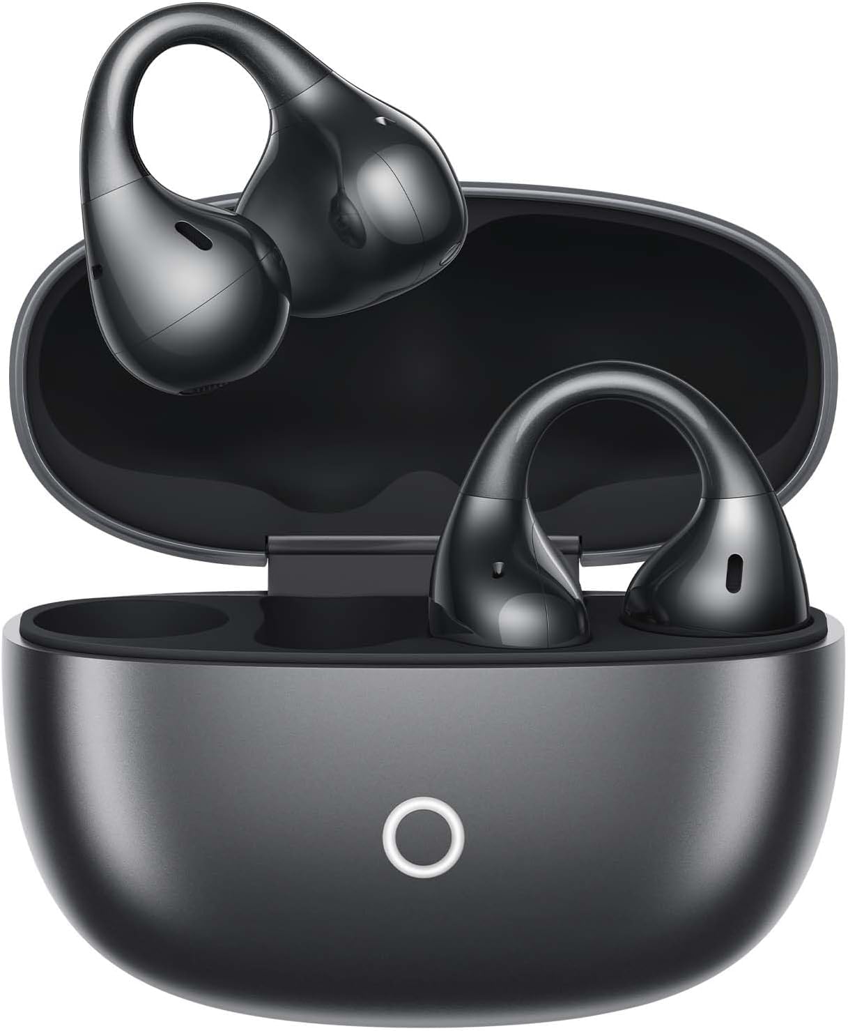 realme Buds Clip Auricolari Wireless Open-Ear, Cuffie Bluetooth 5.4 con Traduttore AI e ENC, 36 Ore di Batteria, IP55 Resistenti all'Acqua, per Ufficio, Chiamate & Sport, Nero Titanio