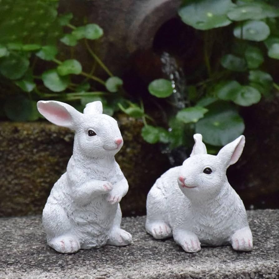 うさぎの置き物 Amazon.co.jp: XMayGift うさぎの置物 園芸装飾 部屋装飾品 ウサギの