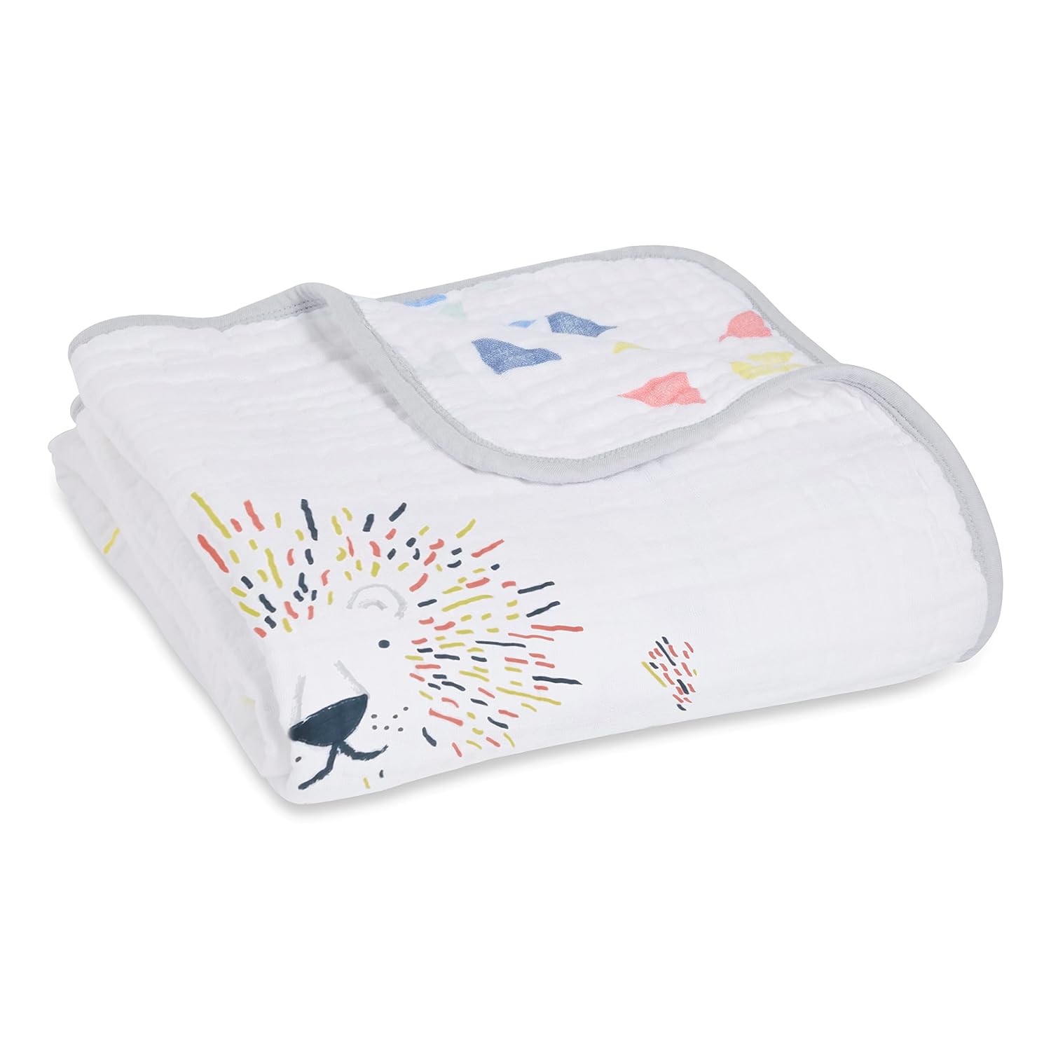 aden + anais Baby Blanket for boy and Girl, Muslin Cotton Baby Quilt, 4-Layer Lightweight, Newborn and Toddler Crib Blanket, Leader of The Pack