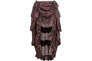 Women's Gothic Victorian Lolita Mad Hatter Skirt
