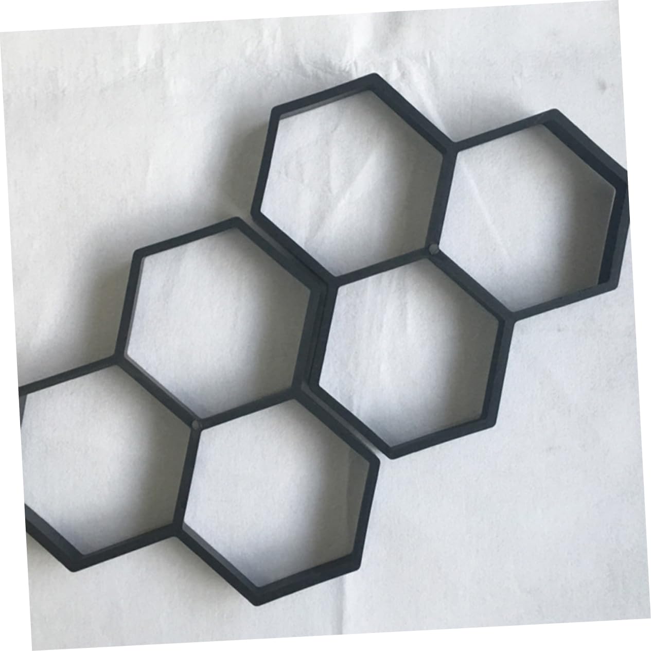 TOYANDONA Moule de Sol en Plastique Hexagonal 2Pcs Facile à Utiliser et Nettoyer pour Pavés en Ciment Jardin et Allées Extérieures