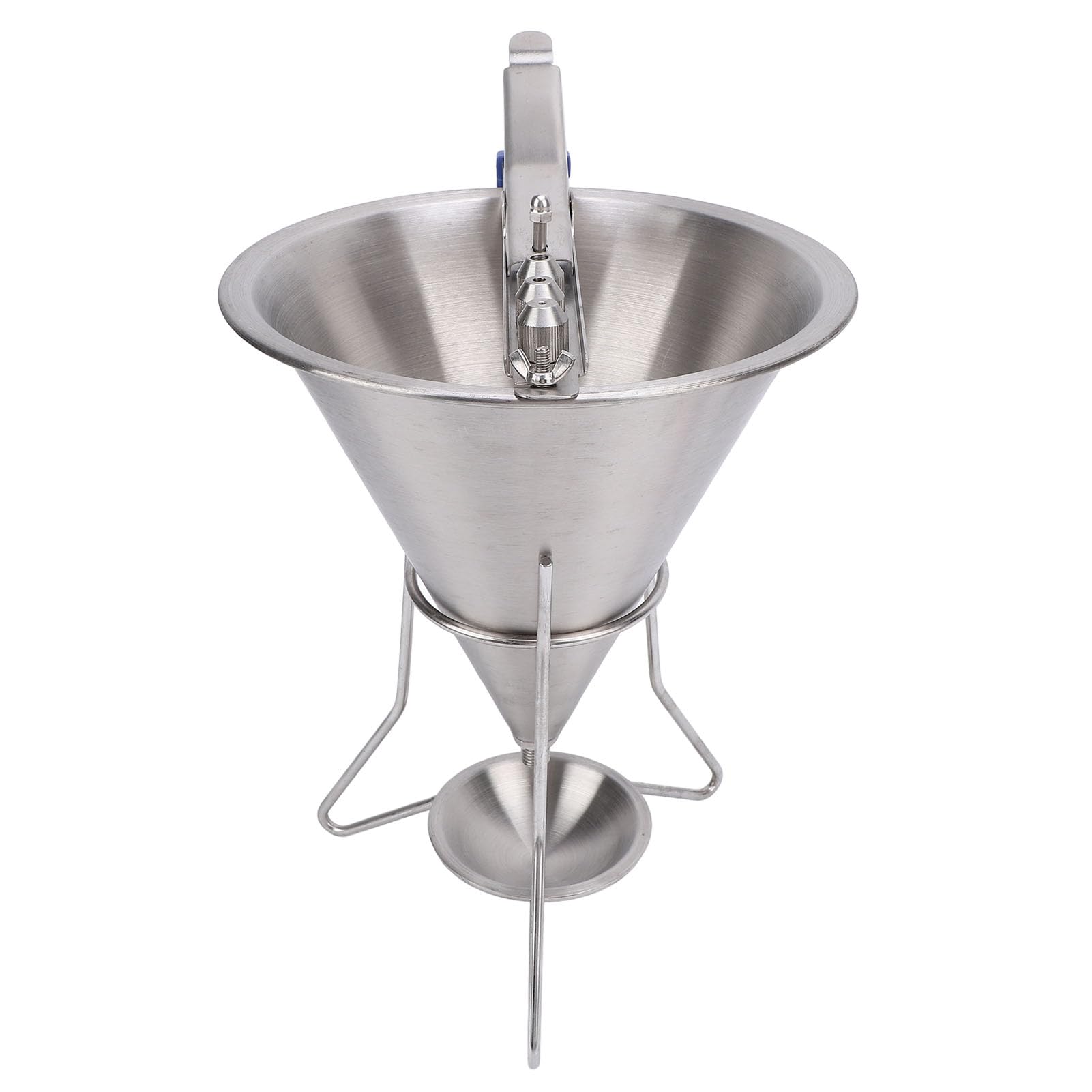 Embudo de confitería con soporte, dispensador de embudo de acero inoxidable, dispensador de masa uso de panadería