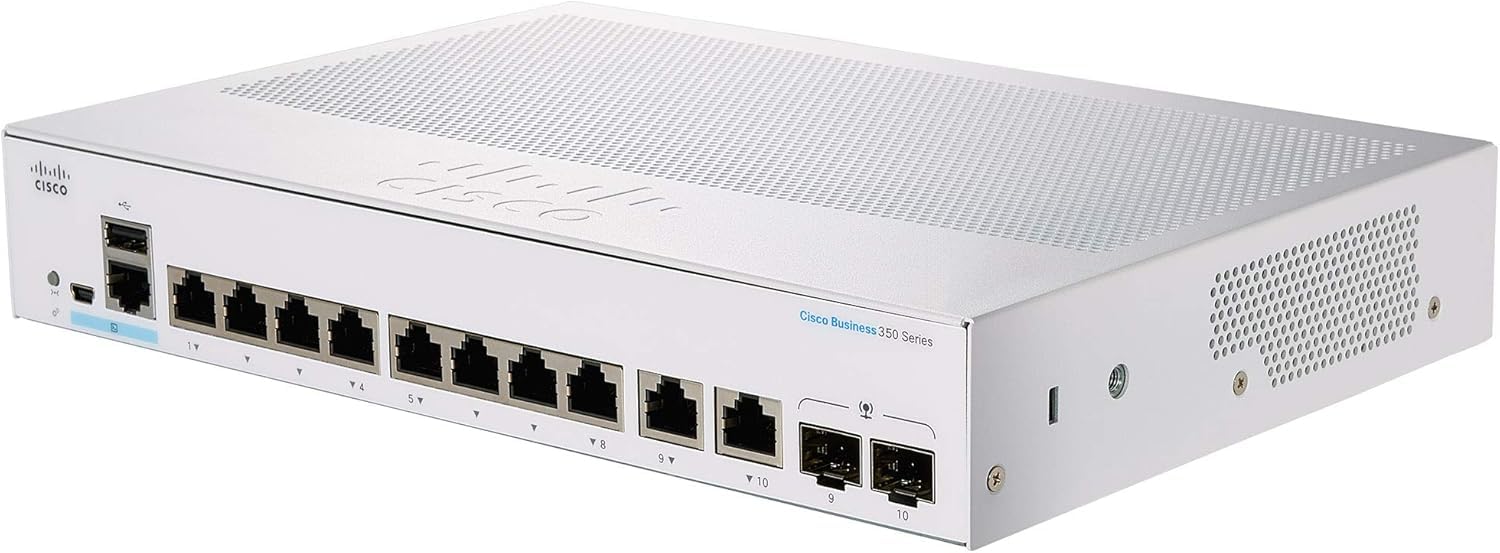 Cisco Business CBS350-8P-2G Managed Switch | 8 Port GE | PoE | 2x1G Combo | Limited Lifetime Protection (CBS350-8P-2G-NA)