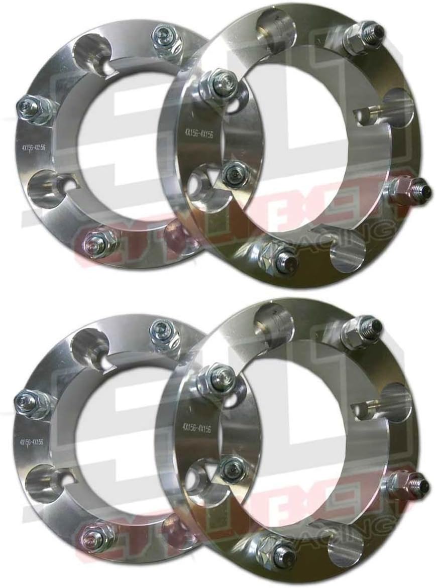 Set of Four 1.5" Wheel Spacers 4x110mm 12x1.25mm Stud Fits 20152018 Yamaha YXZ