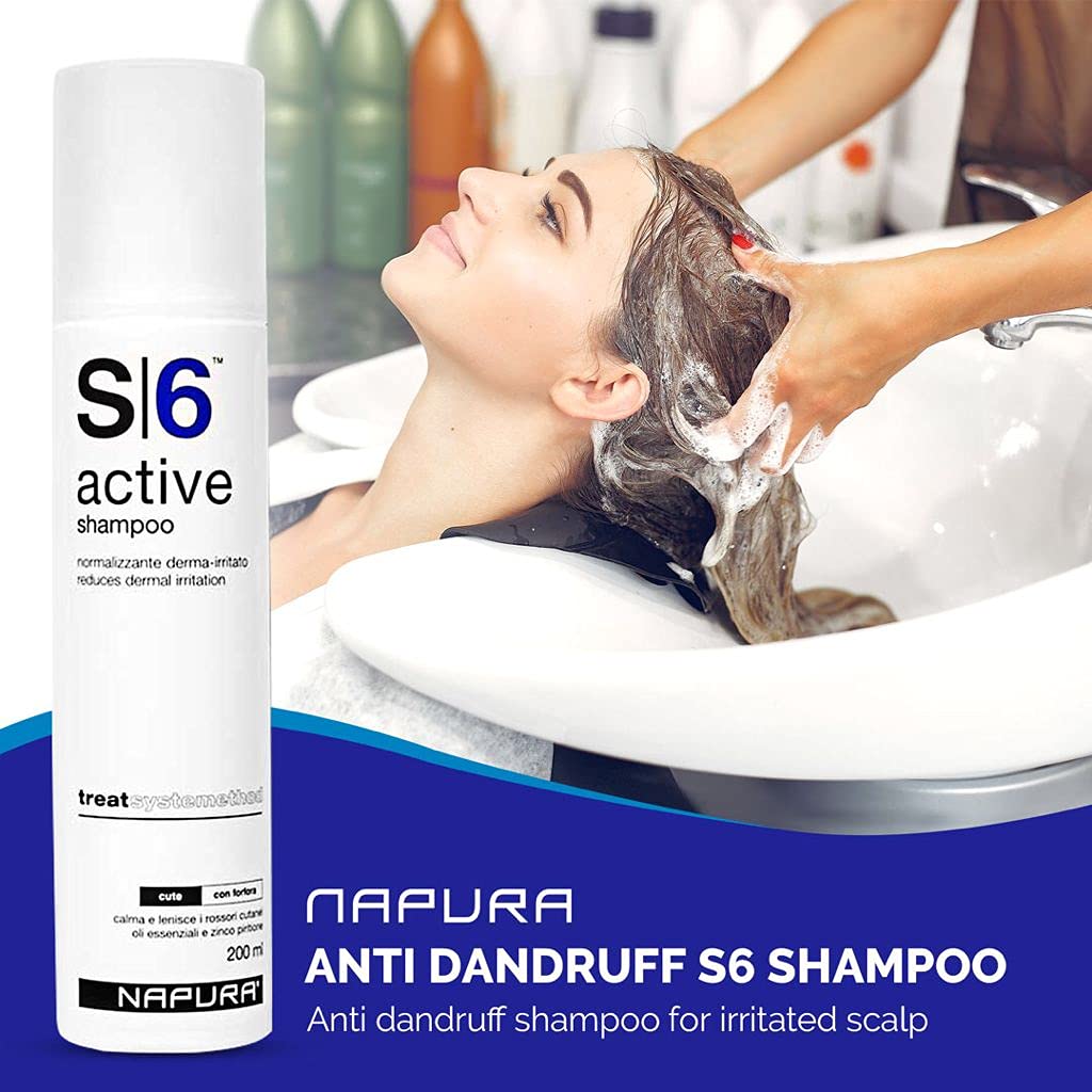 Napura S6 200ml Anti dandruff shampoo for dandruff scalp treatment Clarifying Shampoo to