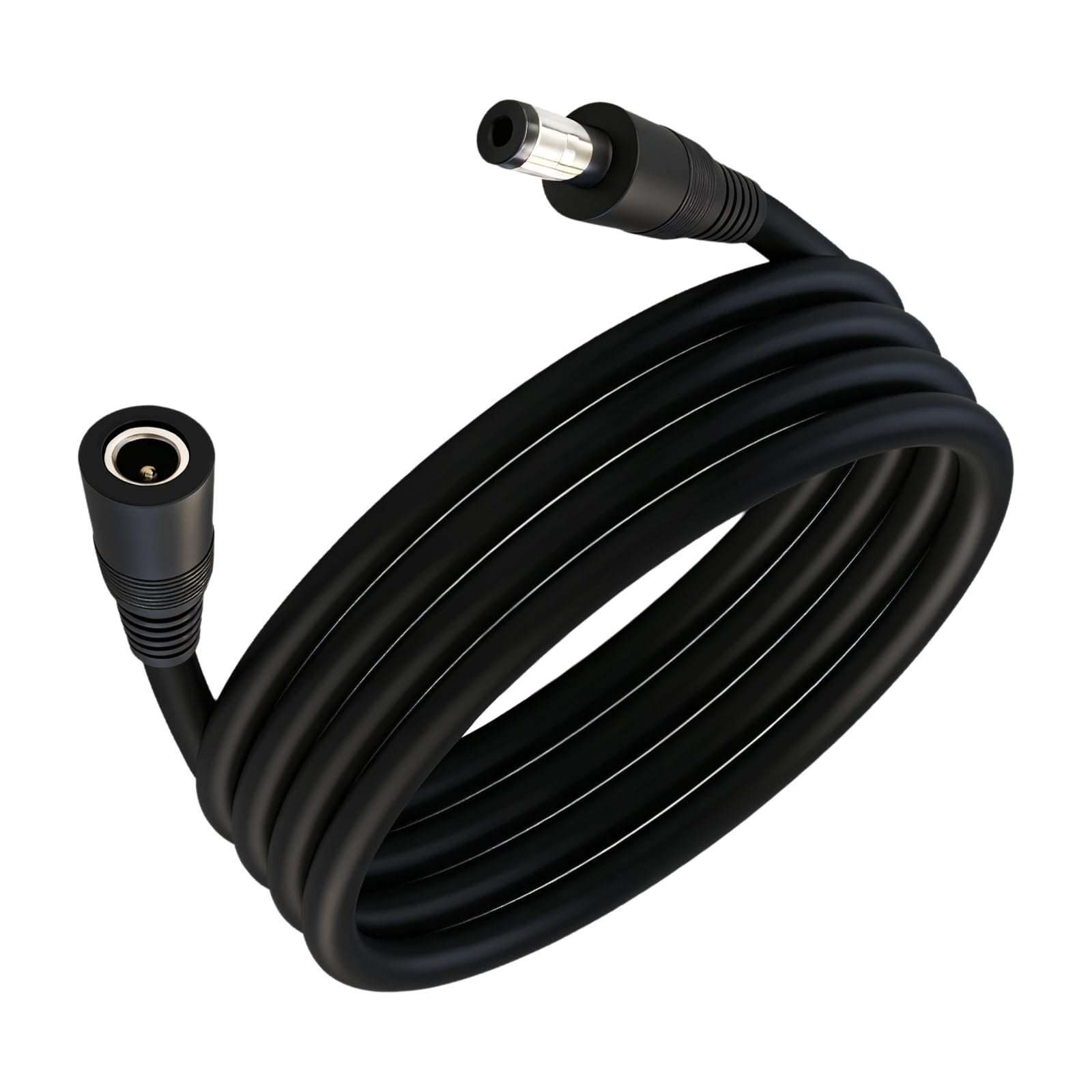 Connecteur femelle vers mâle de 5,5 mm × 2,5 mm, câble d'extension d'alimentation CC 14 AWG de 2,5 m, adapté pour les caméras de surveillance, les banques d'alimentation portables et les équipements