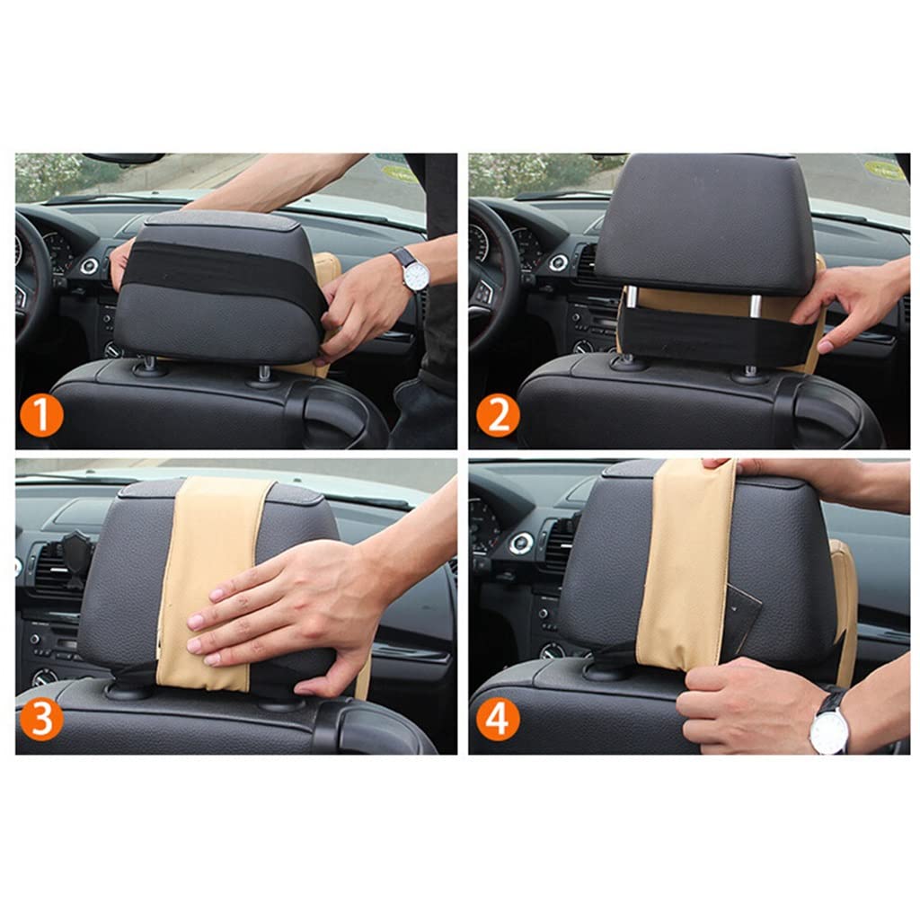 Imbottitura per poggiatesta per seggiolino Auto Cuscino in Memory Foam 3D Supporto per Sollievo dal Collo in Tessuto a Rete Traspirante Cuscino in Memory Foam