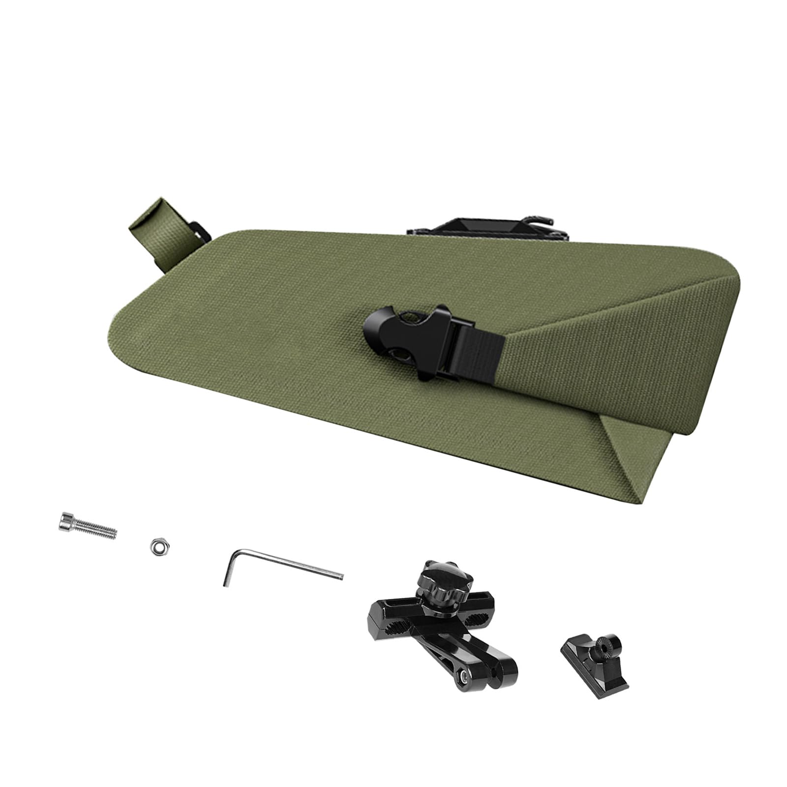 XAGMODSHN Borsa da sella con strisce riflettenti, design a sgancio rapido e scomparti antiscivolo per borsa da ciclismo notturna