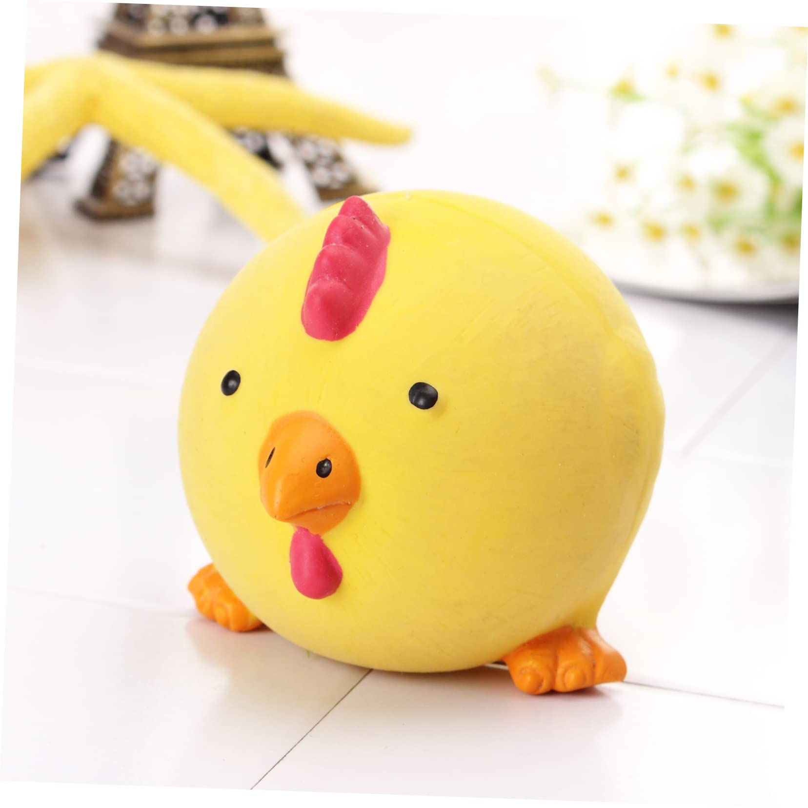 INOOMP 9stücke Teiliges Interaktives Latex Spielzeugset Für Hunde Quietschende Tierfiguren Schwein Huhn Kuh Kauspielzeug Zahnpflege Und Spielspaß Für Haustiere