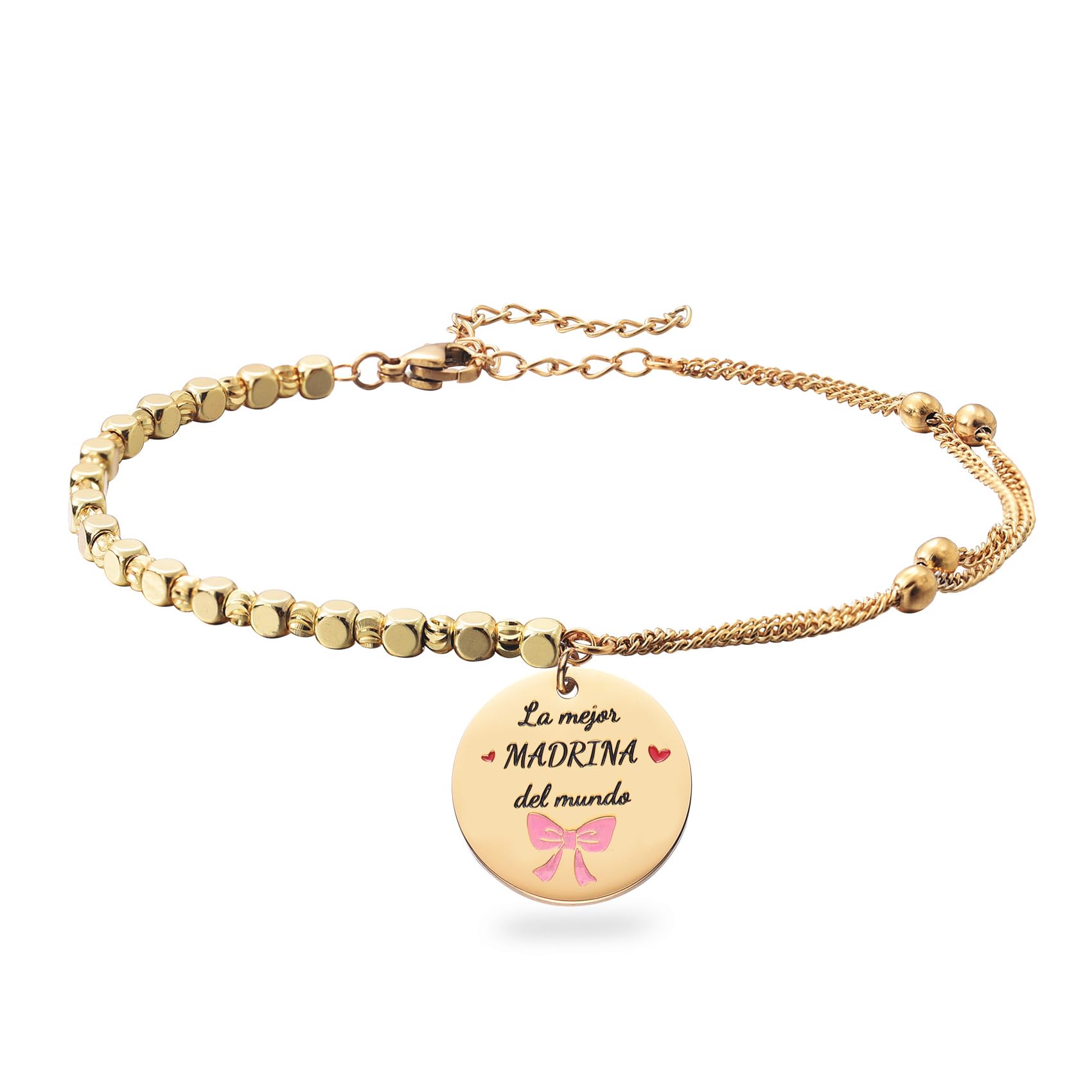 Melix Home Pulseras Regalos Para Madrina La mejor MADRINA del mundo Pulsera Madrina Regalos De Ahijado