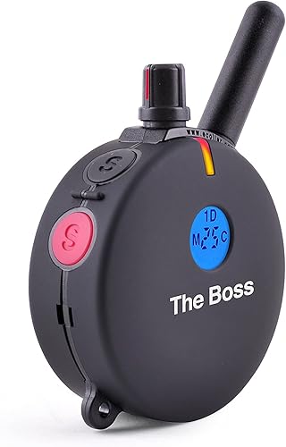 Miniatura 4 de Educator ET-800 The Boss E Collar para entrenamiento de perros con control remoto, rango de 1 milla, impermeable, 100 niveles de estimulación