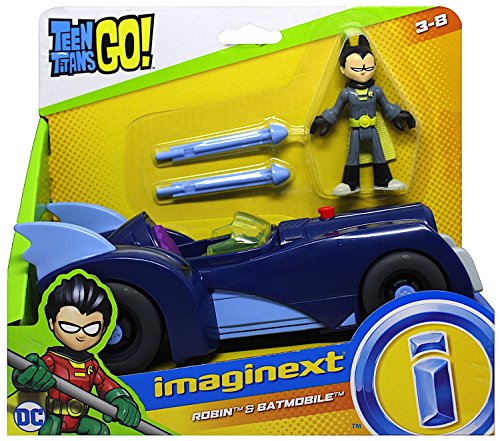 Imaginext Teen Titans Go Robin Figure & Batmobile