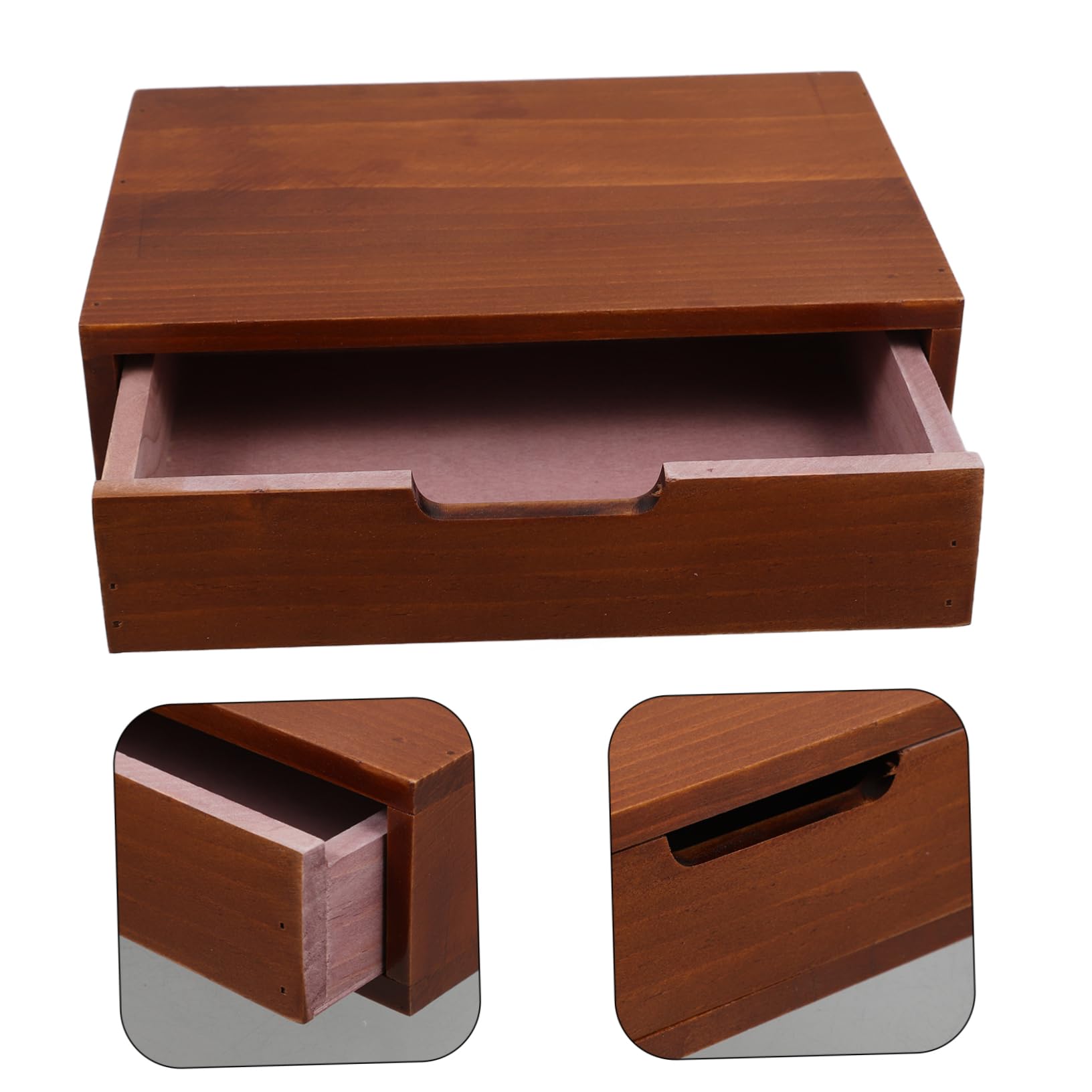 Angoily Holz-aufbewahrungsbox für Schreibtisch Organizer für Küche Schlafzimmer Büroeinrichtung Vielseitige Aufbewahrungslösung Robuste Konstruktion