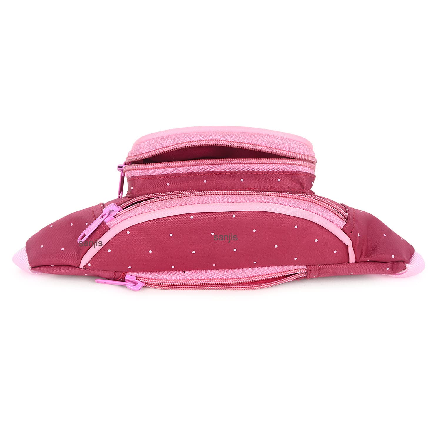 Sanjis Enterprise Kid's Fabric Cartoon Princess Waist Bag (Light Pink) 3