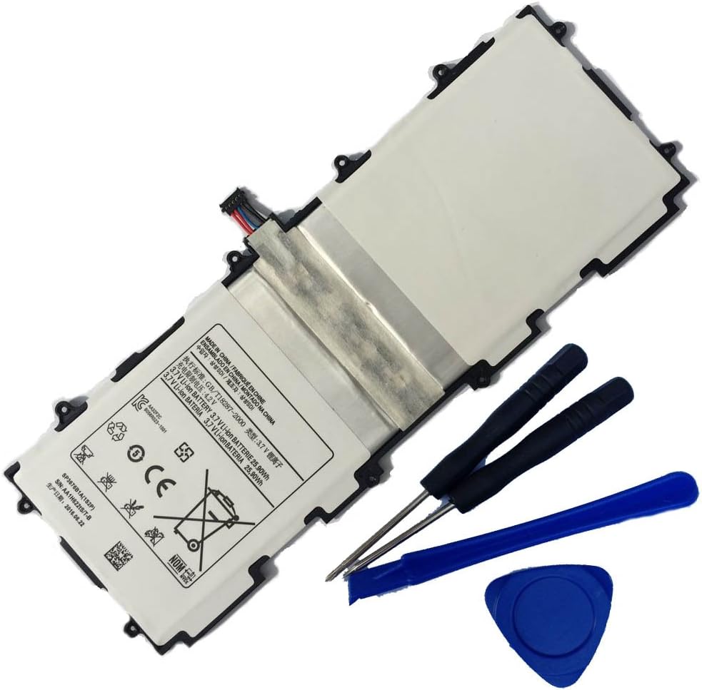 Powerforlaptop Replace Battery + Repair Tools for SP3676B1A(1S2P) Samsung Galaxy Tab 2 10.1 Series Tablet GT-P7510 GT-7511 GT-N8010 GT-P5100 GT-P5110 GT-N8000 GT-P5113 P7500 N8013 3.7V 7000mAh