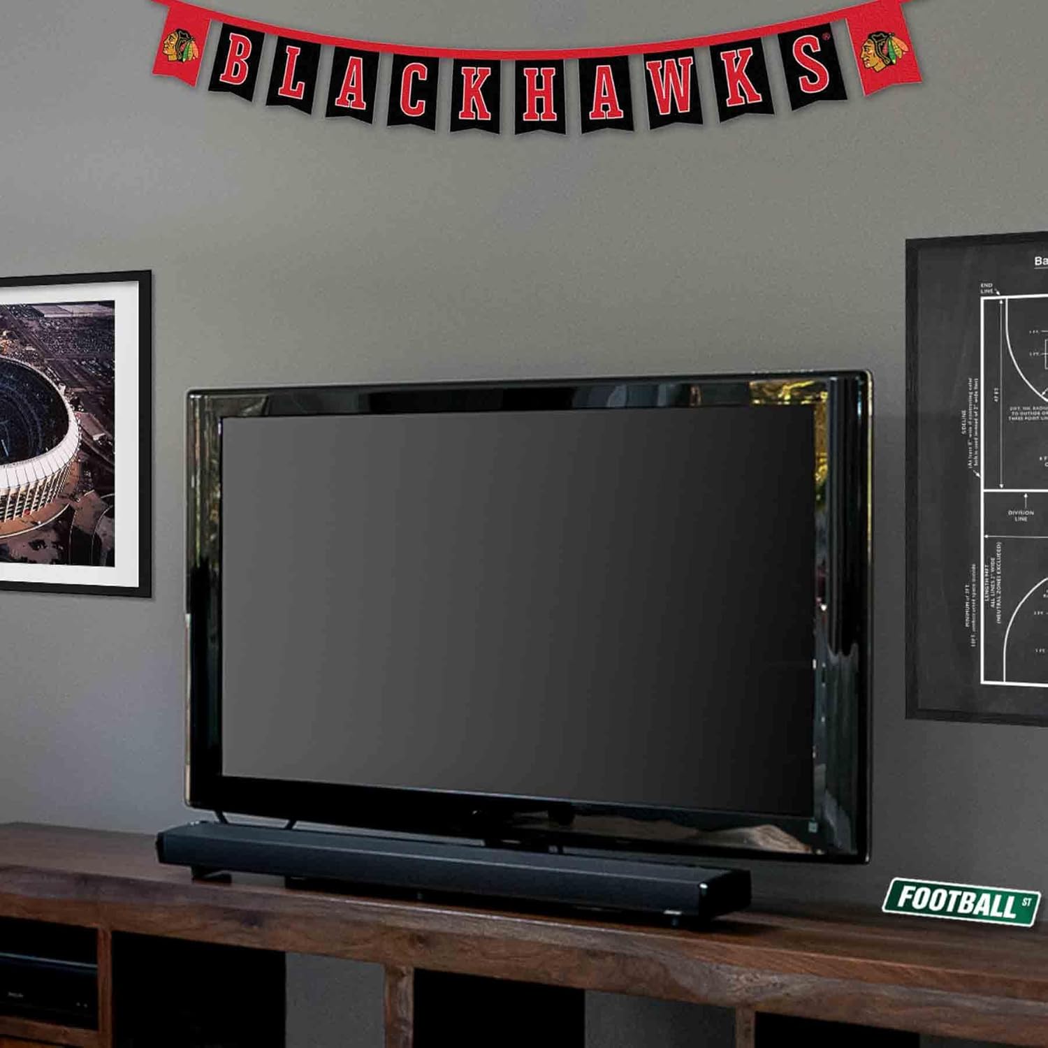 WinCraft Chicago Blackhawks Banner String Pennant Flags - Image 4
