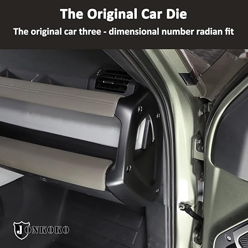 Miniatura 3 de Adhesivo decorativo para Land Rover Defender 2020-2023 90 110 130, accesorios interiores (negro mate)