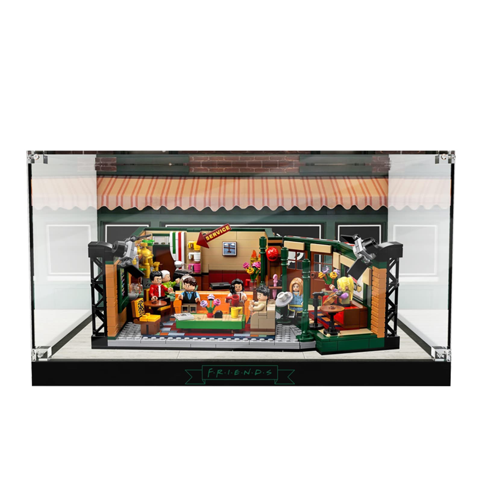 Acrylic Display Case Compatible with 21319 Friends Central Perk; ONLY Display Case, The Model NOT Included